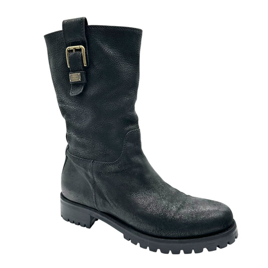 Dolce & Gabbana Black Biker Boots