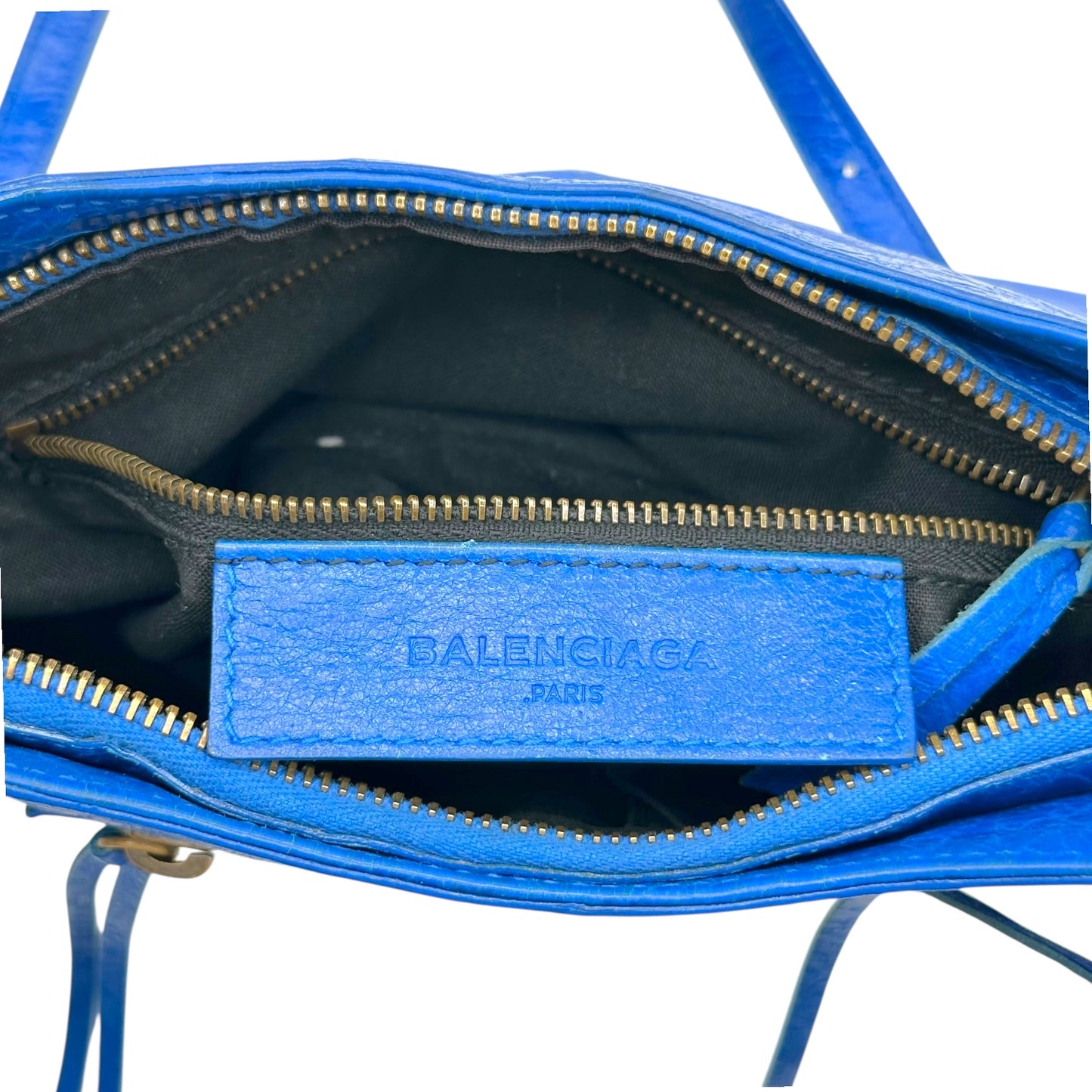 Balenciaga Cobalt Blue Crossbody City Bag
