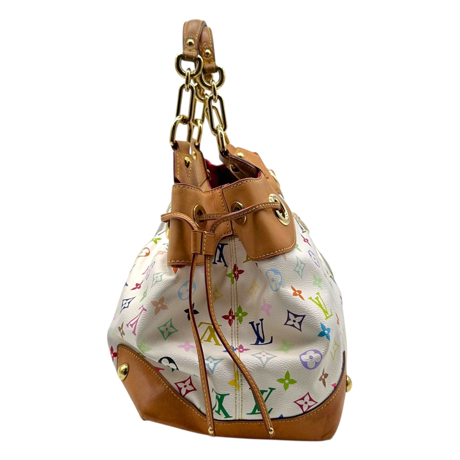 Louis Vuitton White Multicolor Murakami Ursula Tote Bag - Outfit Repeater