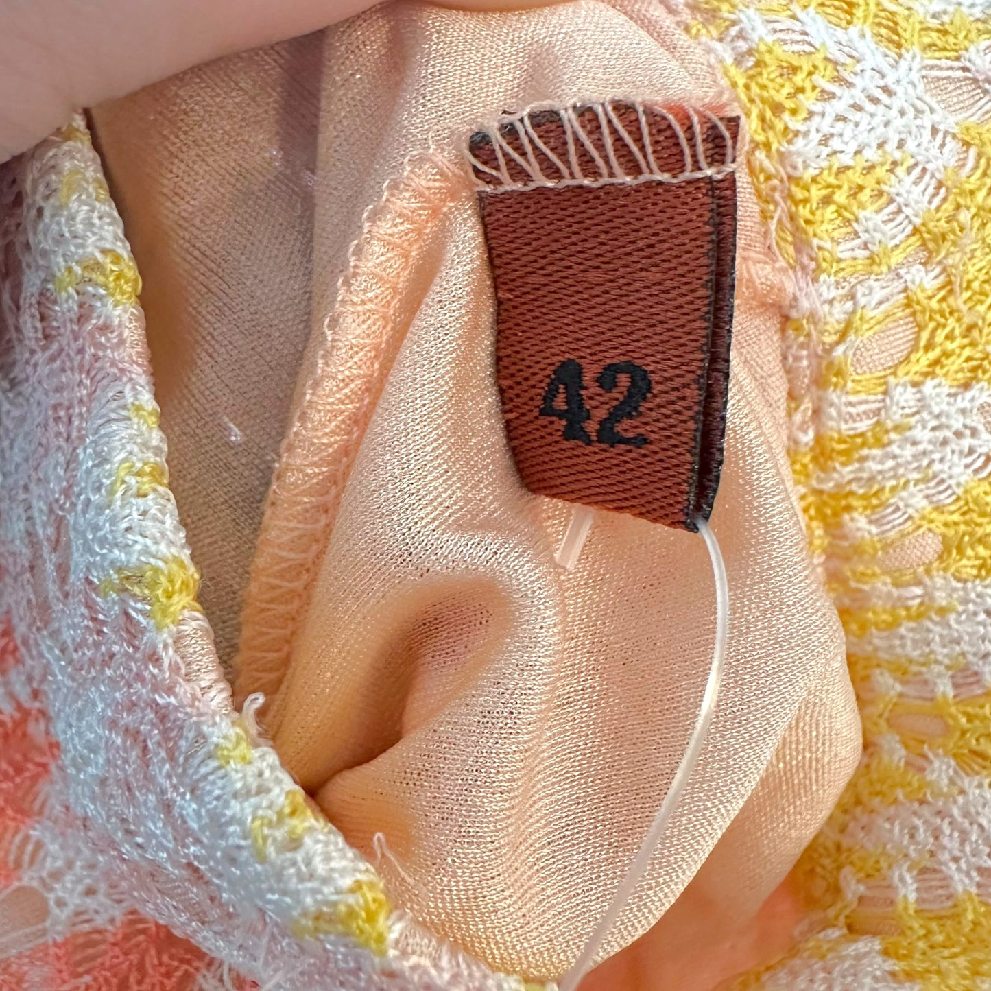 Missoni Pink & Orange Knit Flared Midi Skirt
