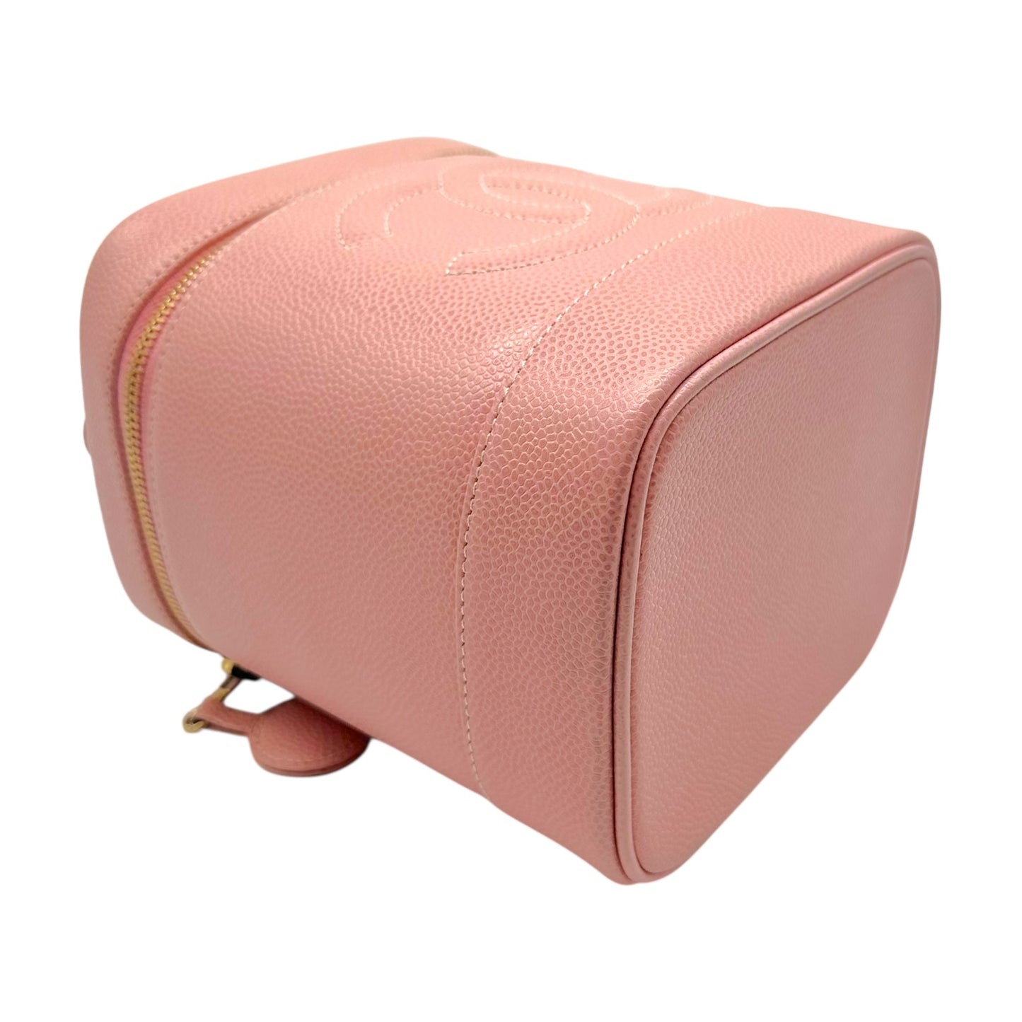 Chanel Pink Caviar Leather Top Handle Vanity Bag 2003-04