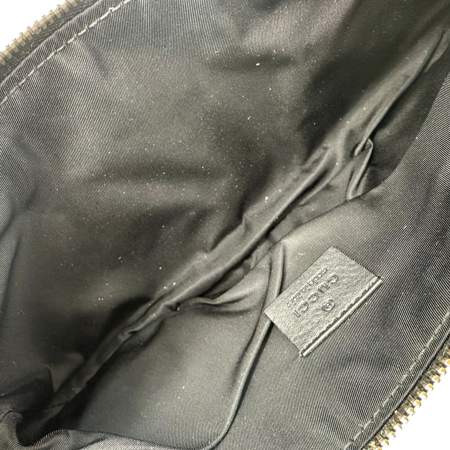 Gucci Silver Coated Canvas Monogram Pochette Bag - Outfit Repeater