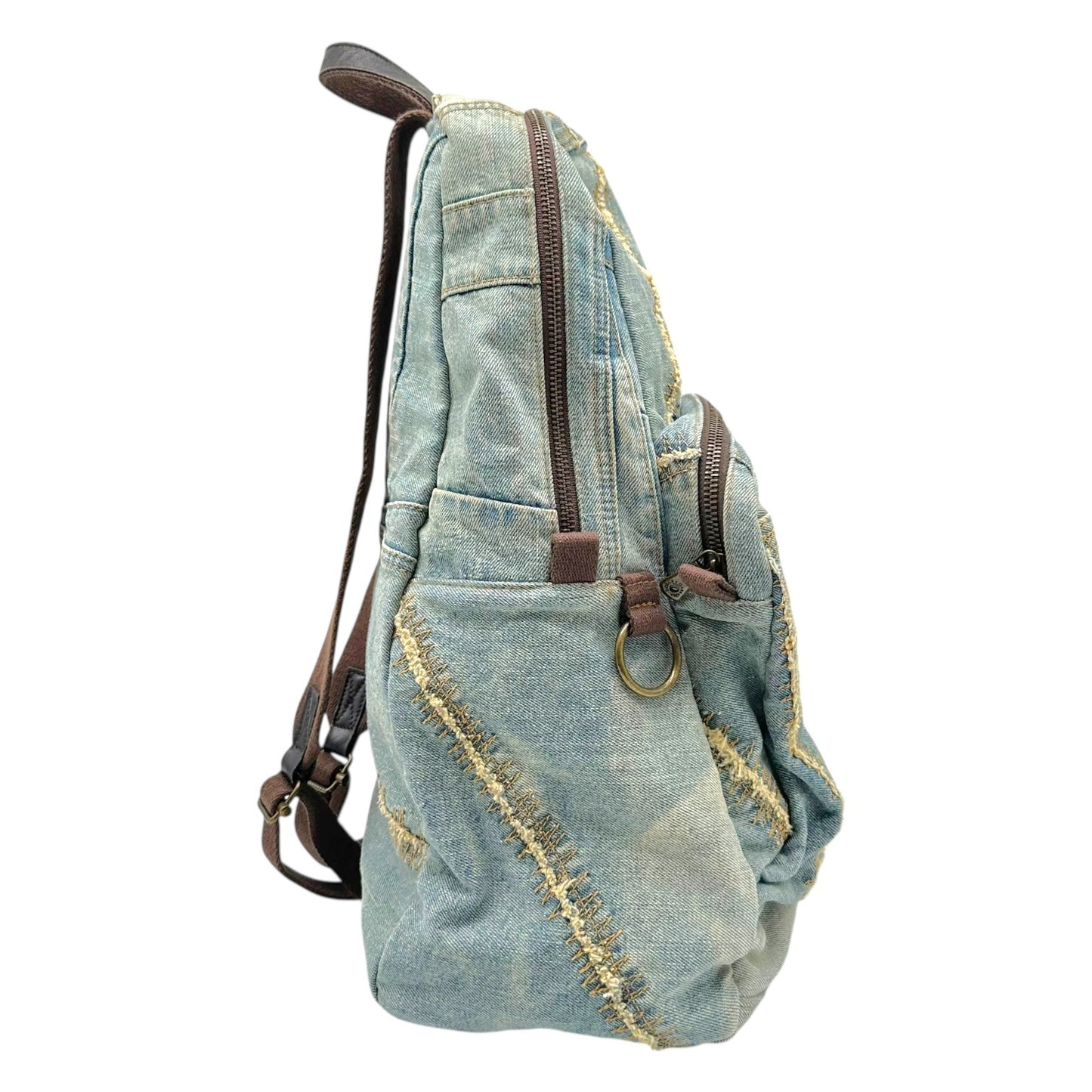Dolce & Gabbana Denim Studded Backpack Bag