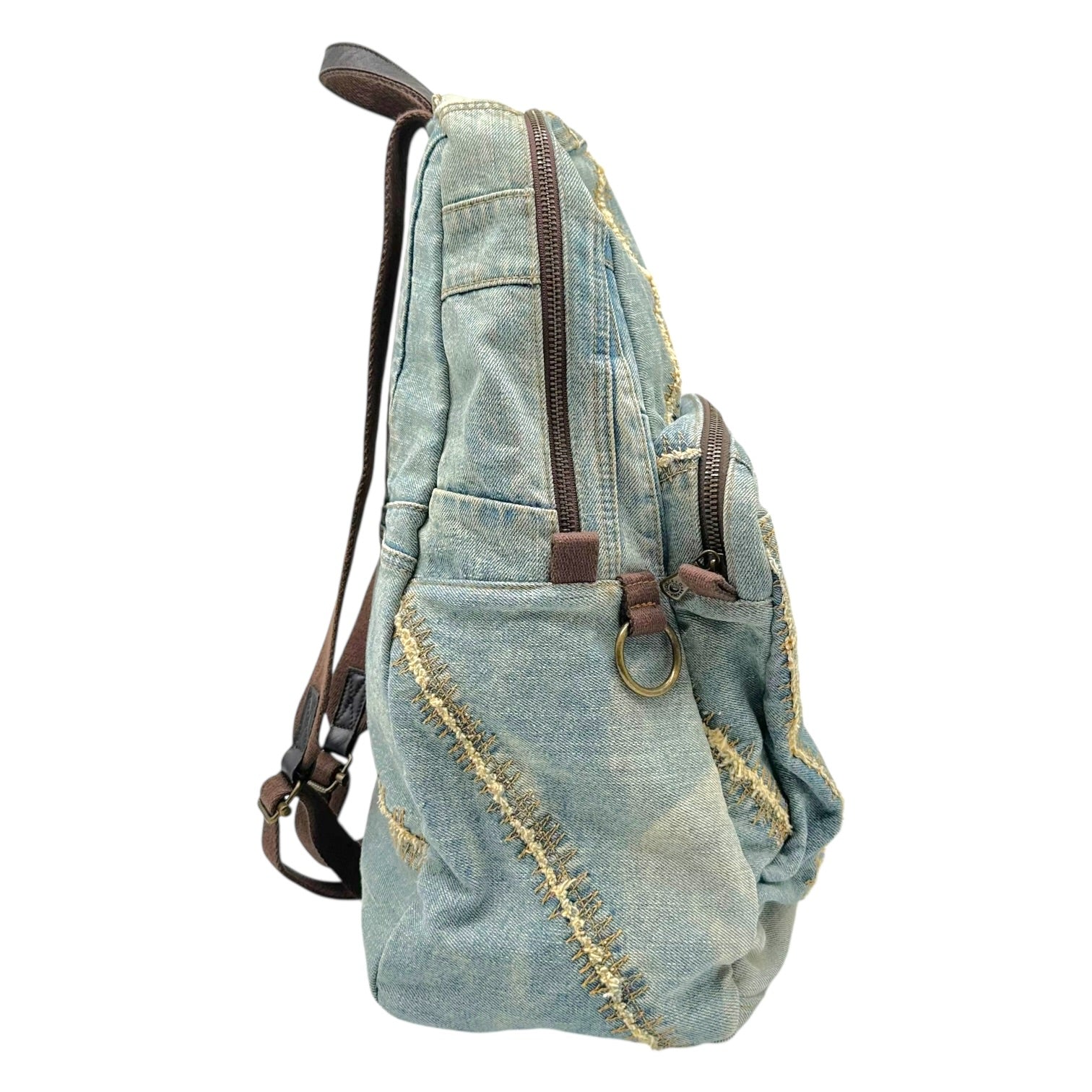 Dolce & Gabbana Denim Studded Backpack Bag