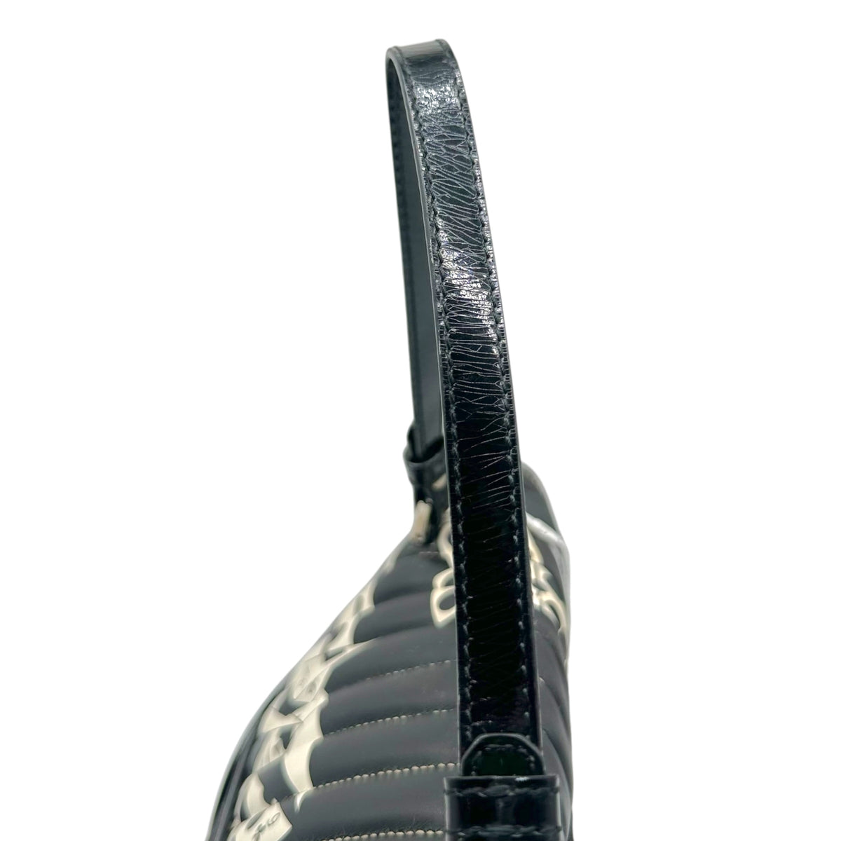 Christian Dior Black Playing Card Print Shoulder Bag