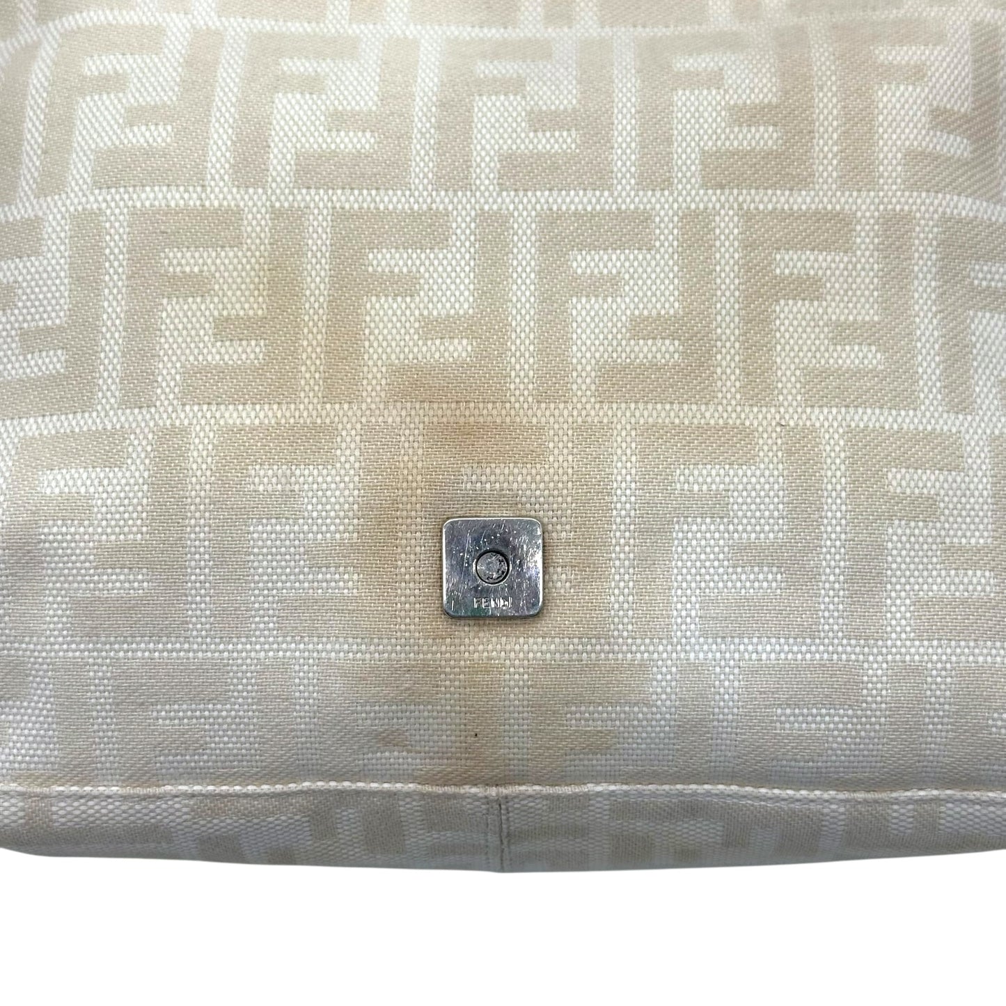 Fendi Ivory Zucca Monogram Mama Baguette Bag - Outfit Repeater