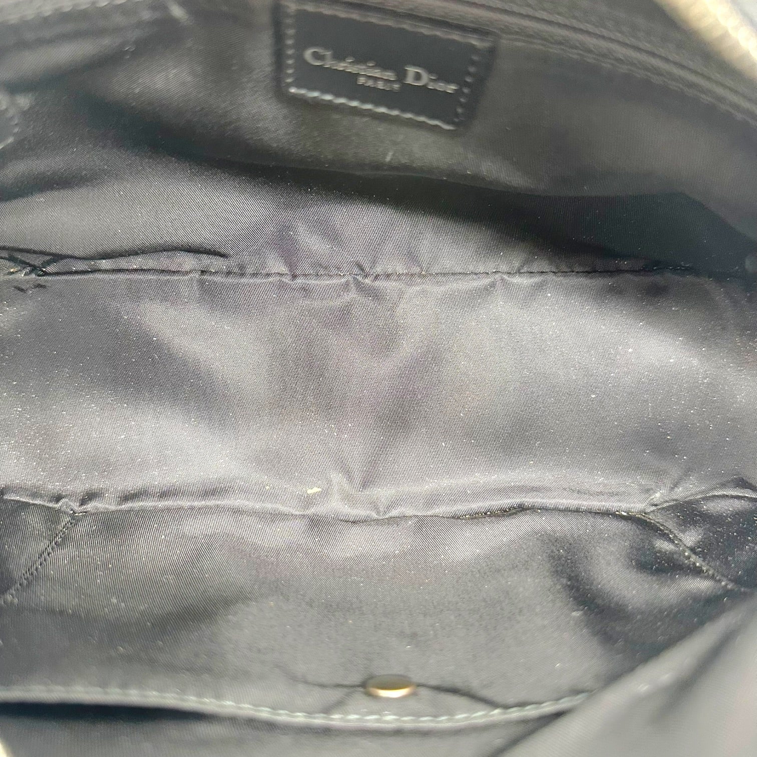 Christian Dior Small Double Saddle Bowler Bag Black Trotter