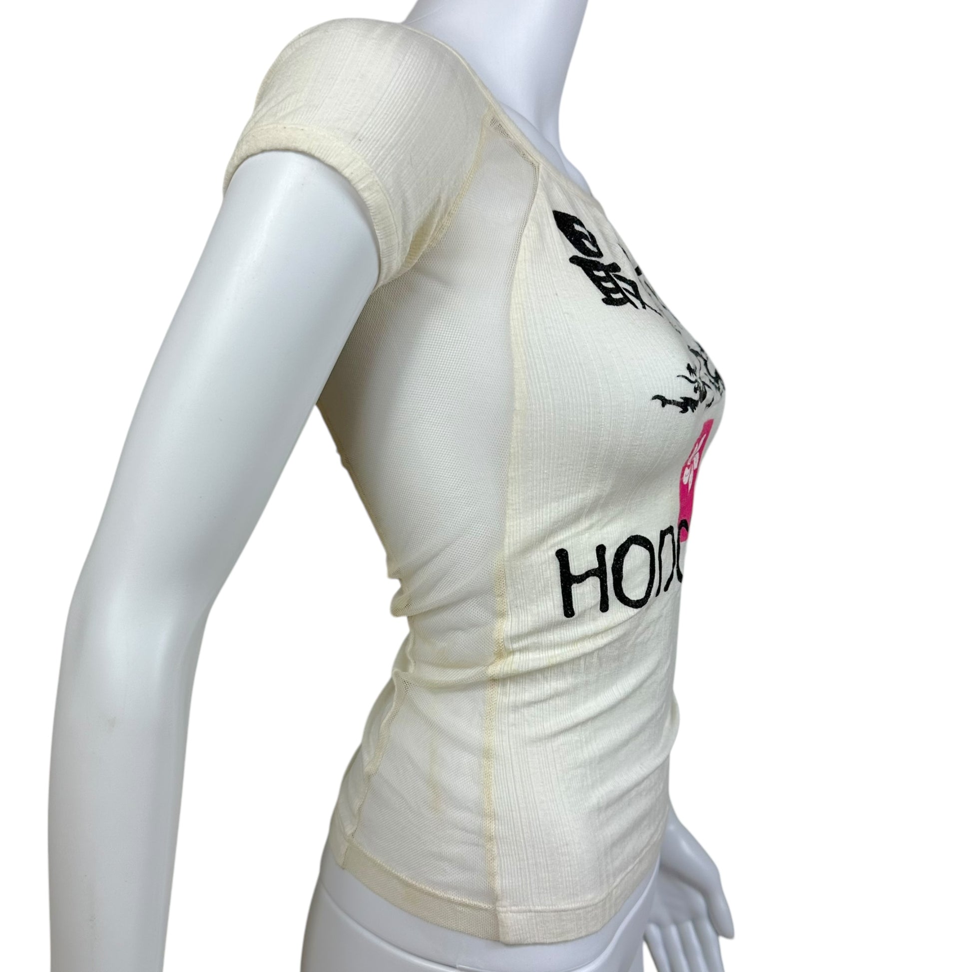 D&G Dolce & Gabbana Hong Kong Sheer Graphic T-Shirt - Outfit Repeater