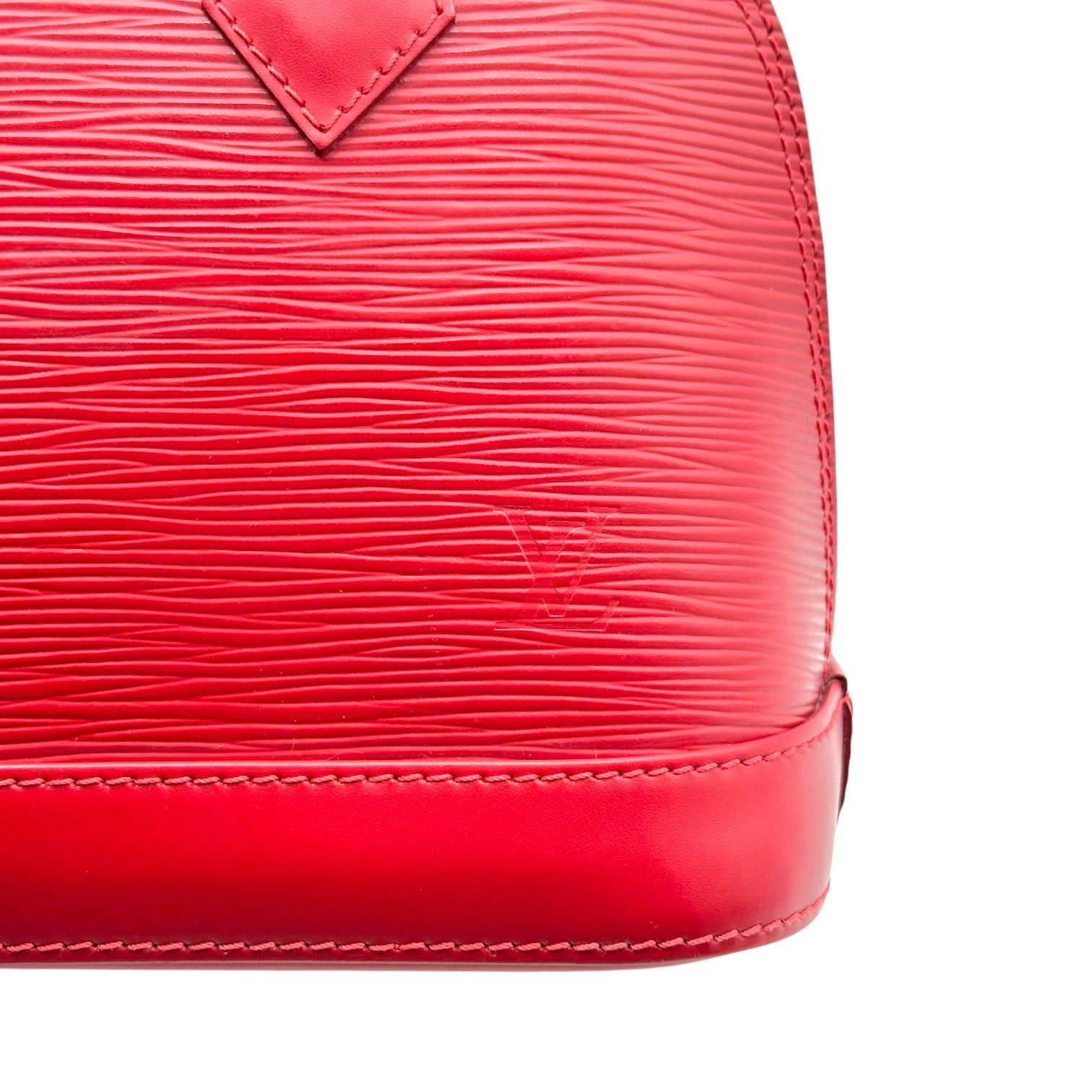 Louis Vuitton Red Epi Leather Alma BB Bag