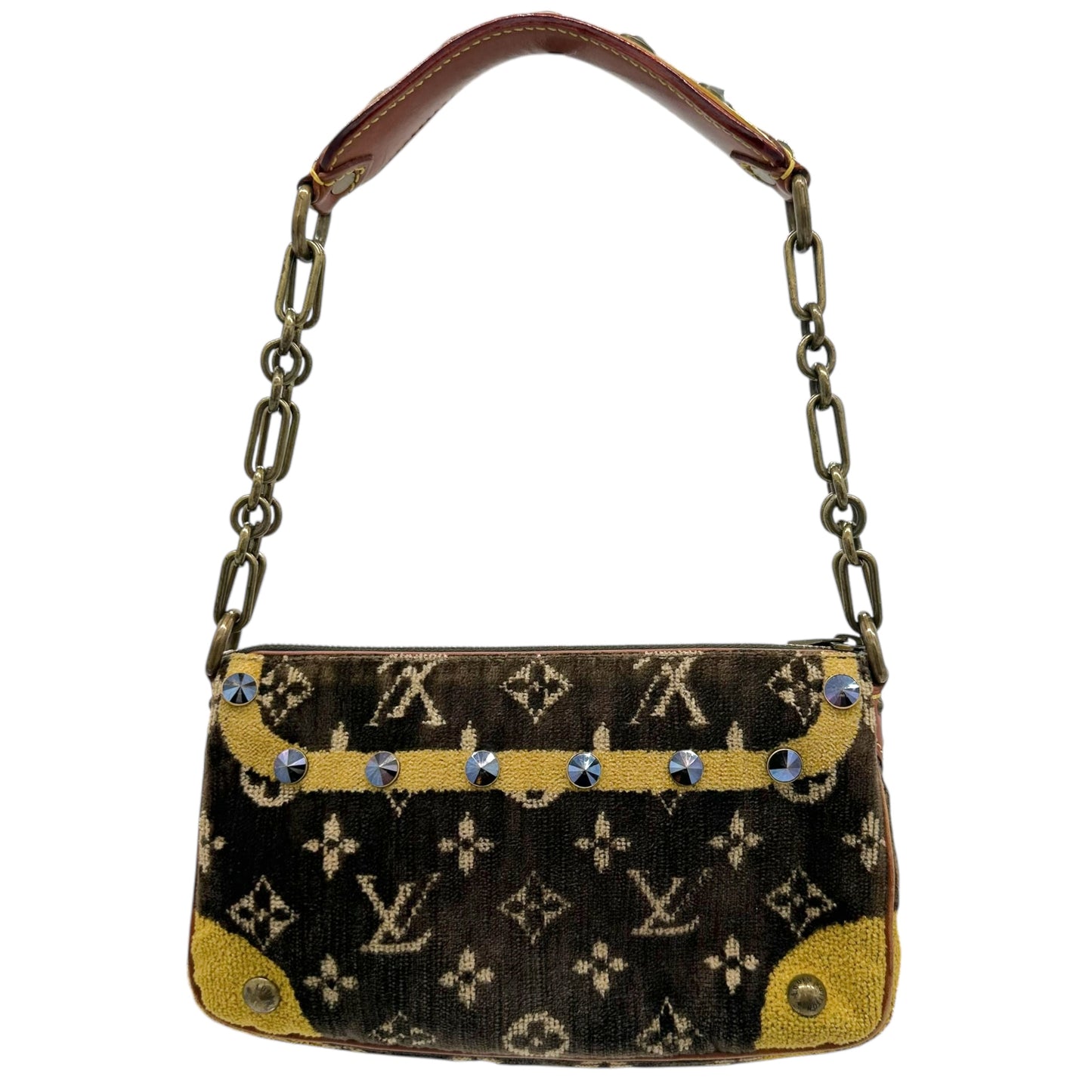 Louis Vuitton F/W 2004 Limited Edition Trompe L'Oeil Velour Pochette Bag