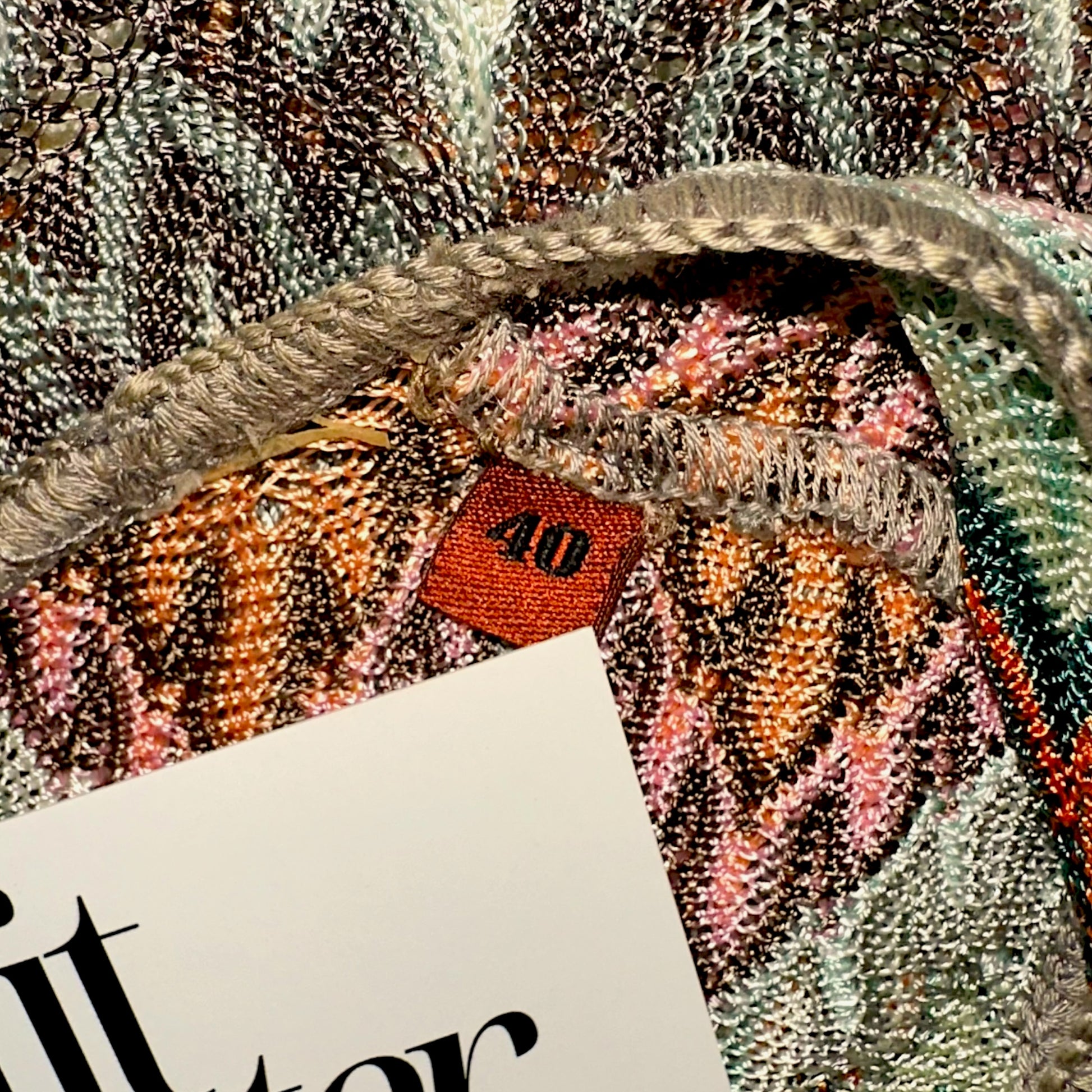 Missoni Mare Sheer Knit Mini Dress Multicolor Chevron