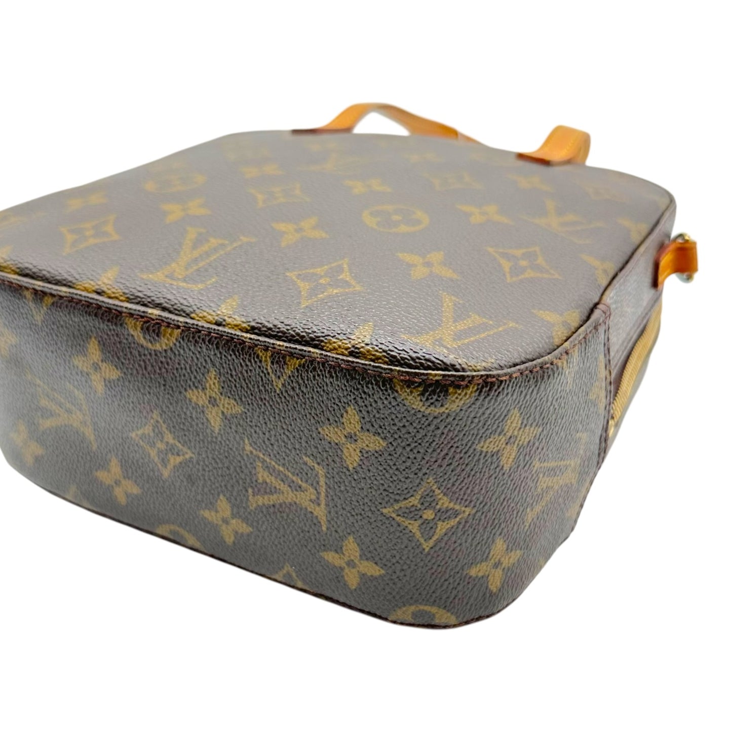 Louis Vuitton Monogram Spontini Handbag Brown Gold