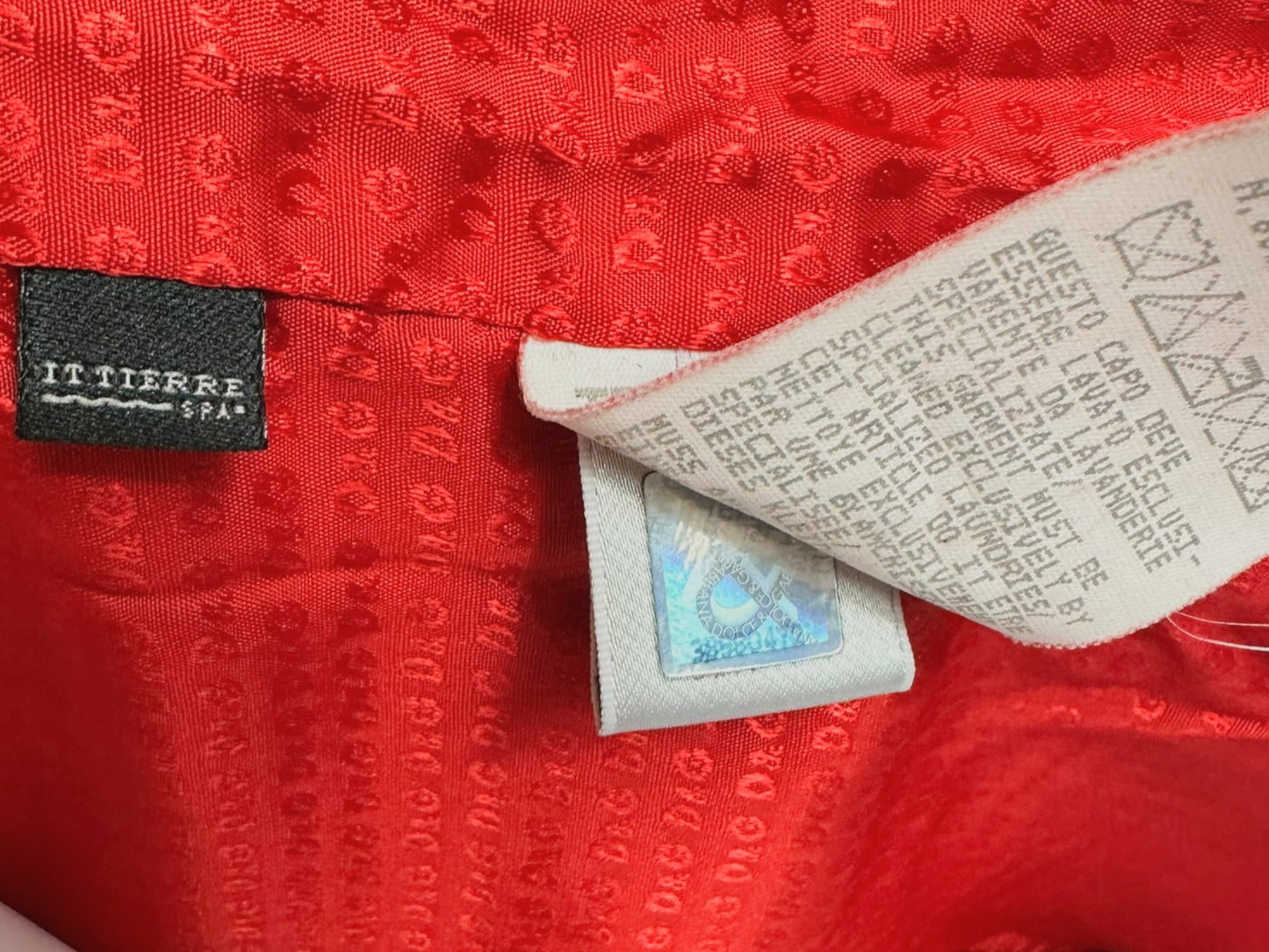 D&G Dolce & Gabbana Red Leather Longline Coat