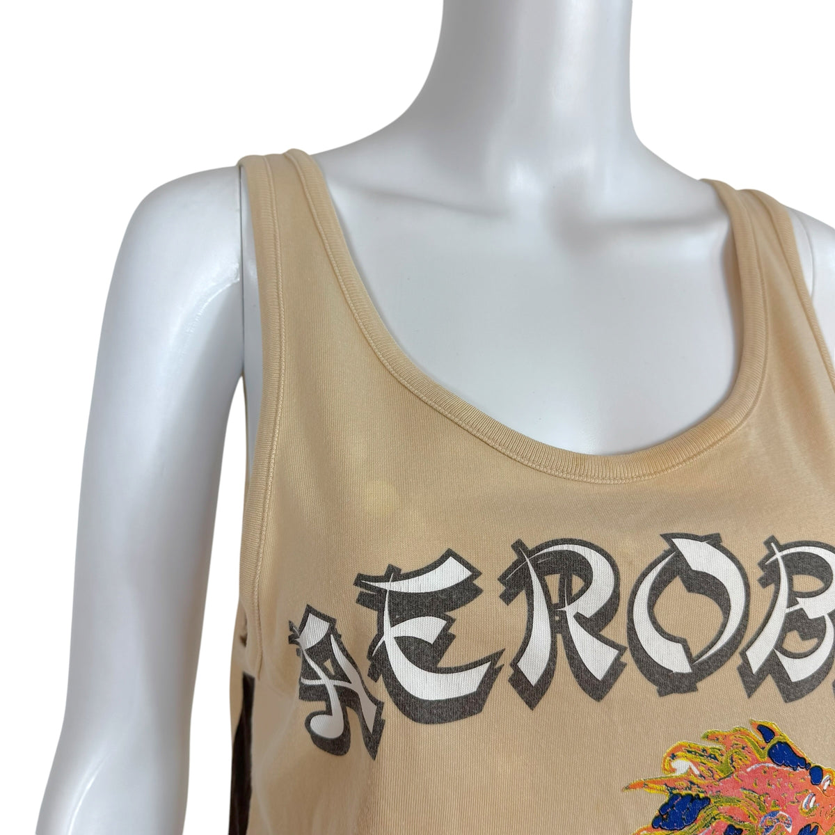 Dolce & Gabbana Graphic Tank Beige Relaxed Fit