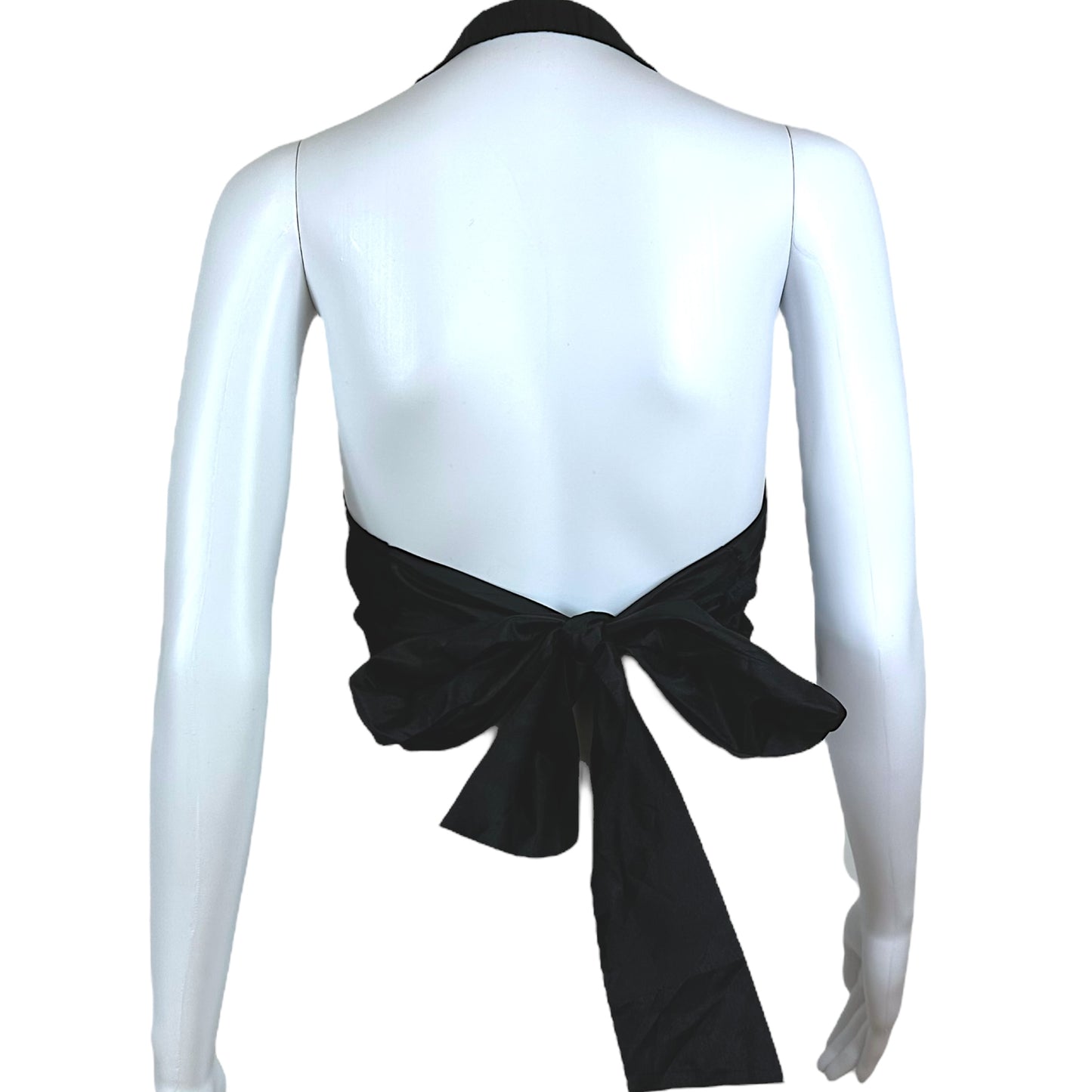 Blumarine Blugirl Black Velvet Crystal Embellished Vest Top - Outfit Repeater