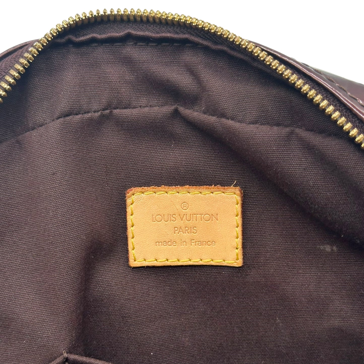 Louis Vuitton Burgundy Vernis Summit Drive Bowler Bag