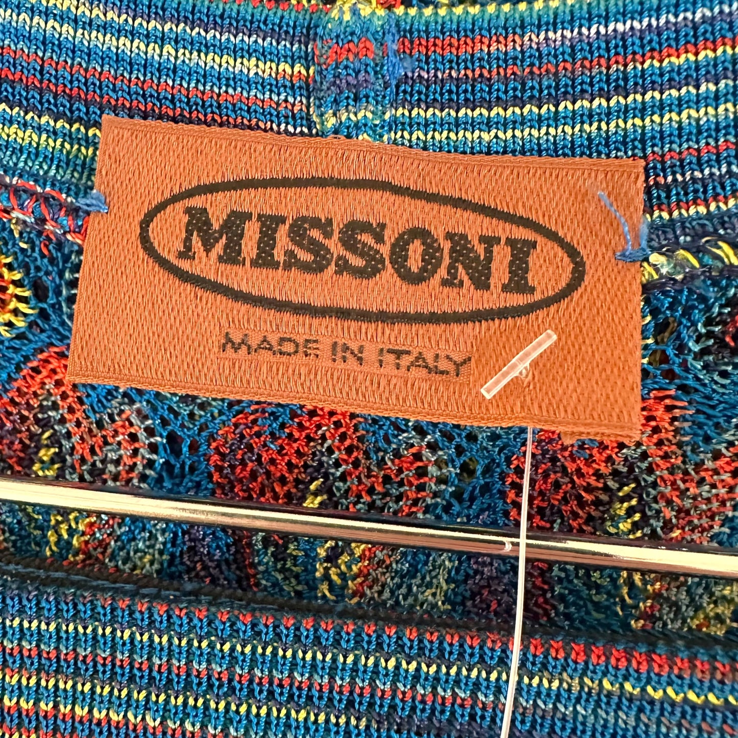 Missoni Red Blue & Yellow Chevron Knit Skirt & Tank Top Set