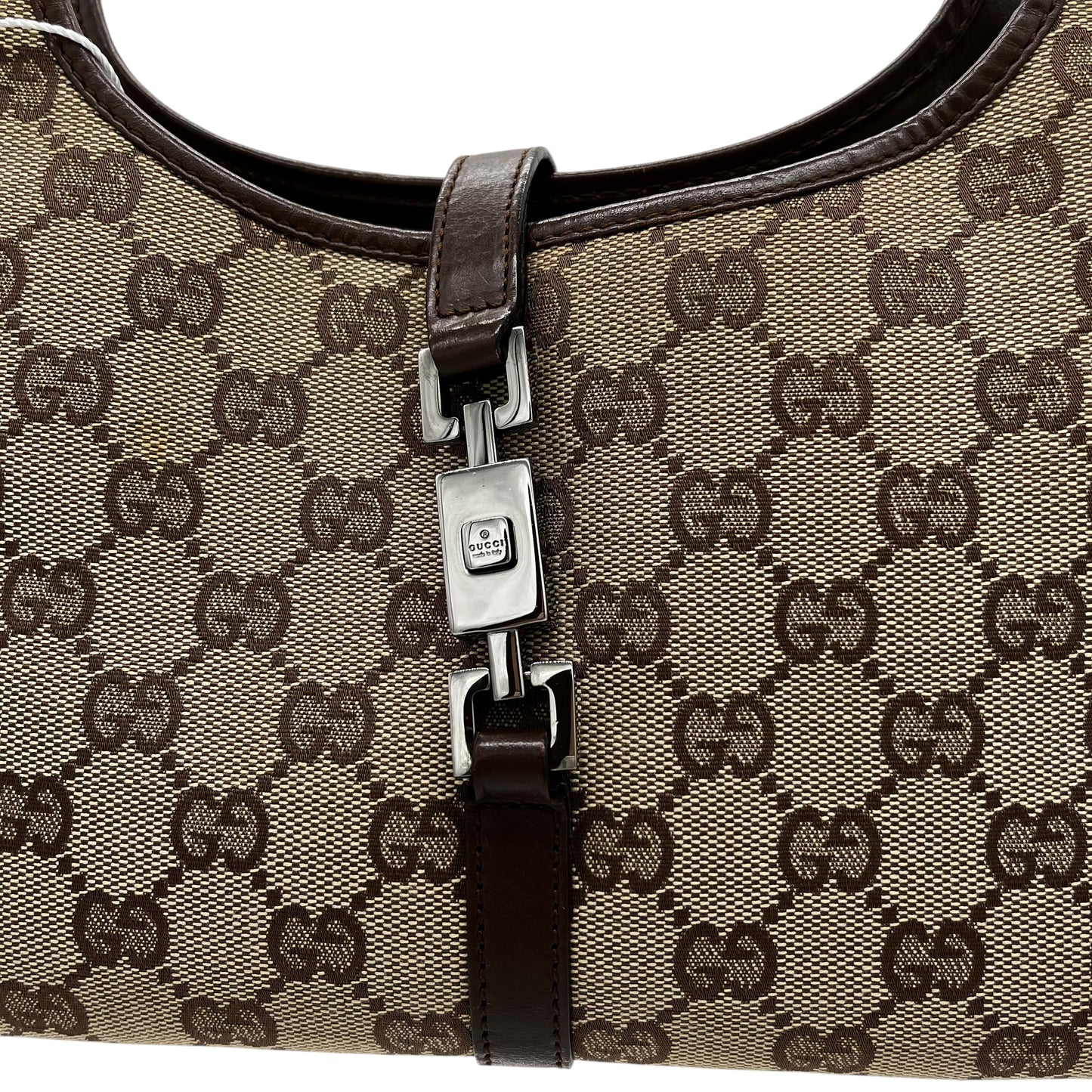 Gucci Tan Monogram Mini Jackie Bag - Outfit Repeater