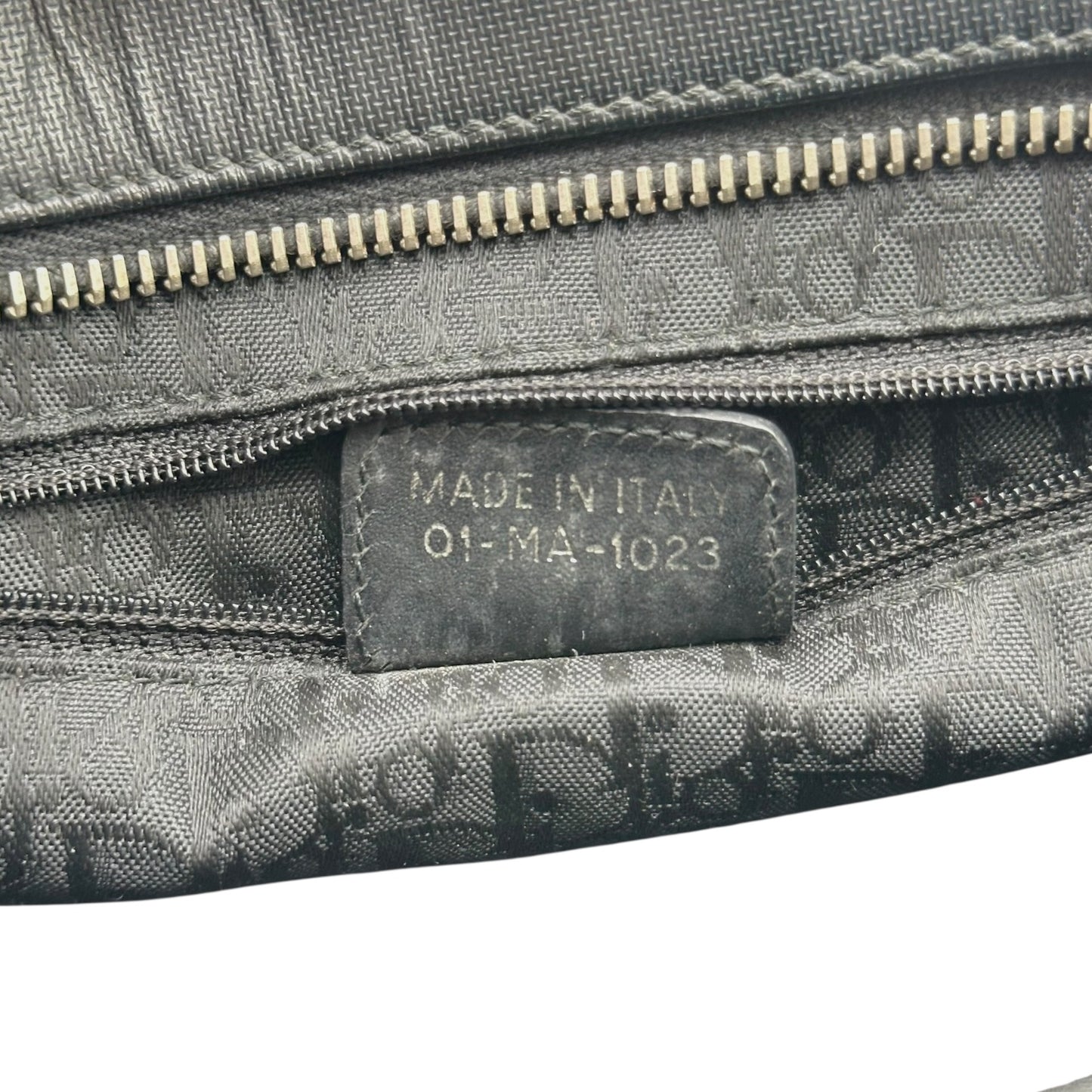 Christian Dior Hardcore Black Leather & Rhinestone 2-Way Bag