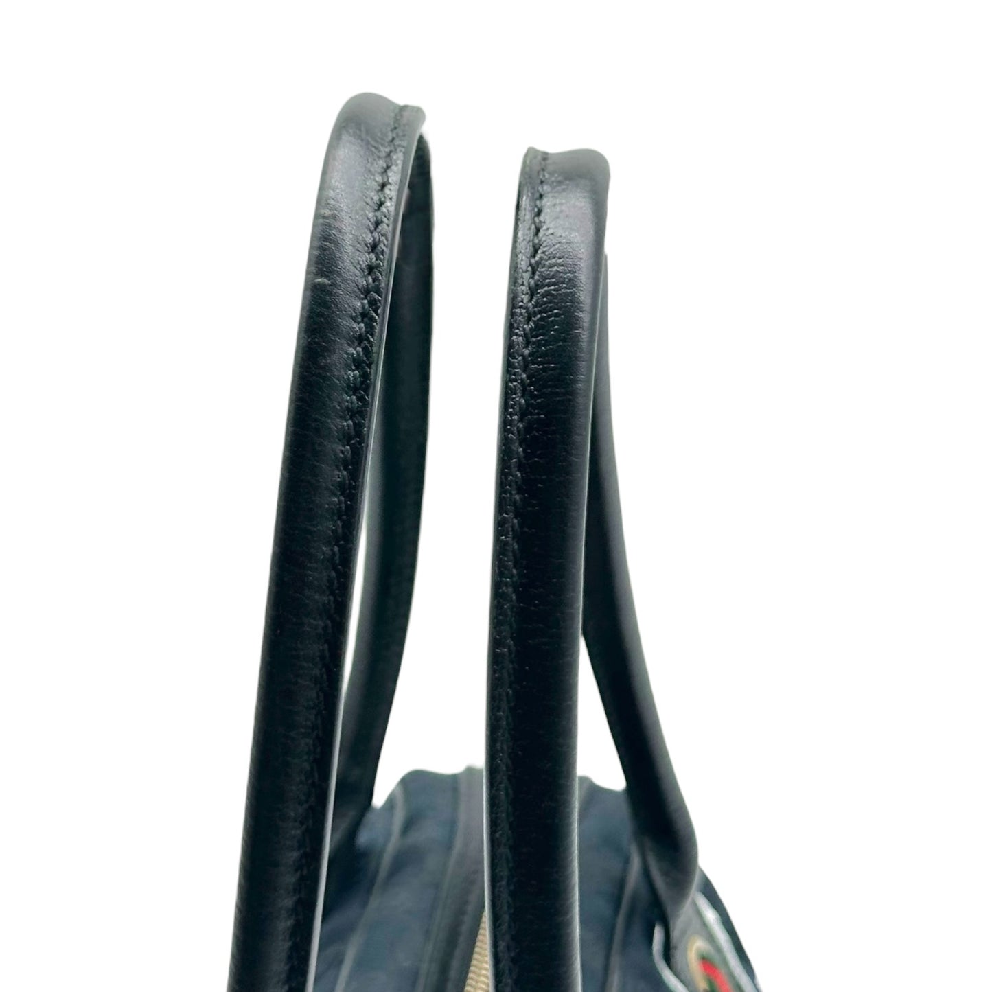 Gucci Black Monogram Canvas East-West Bowler Shoulder Bag