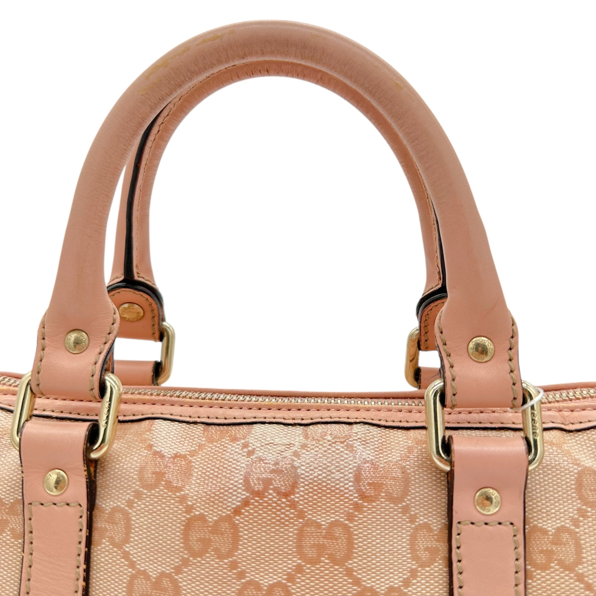 Gucci Pink Monogram Shima Mini Boston Bag - Outfit Repeater