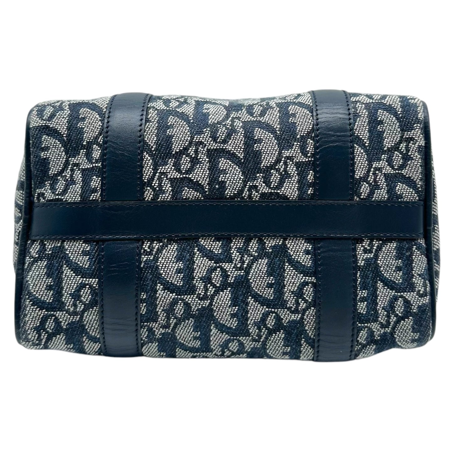 Christian Dior Mini Boston Bag Blue Trotter Monogram