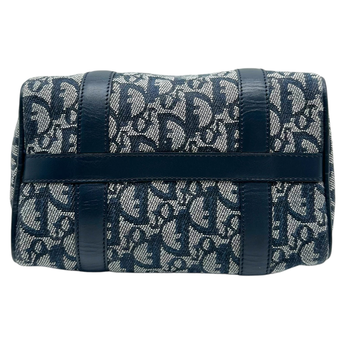 Christian Dior Mini Boston Bag Blue Trotter Monogram