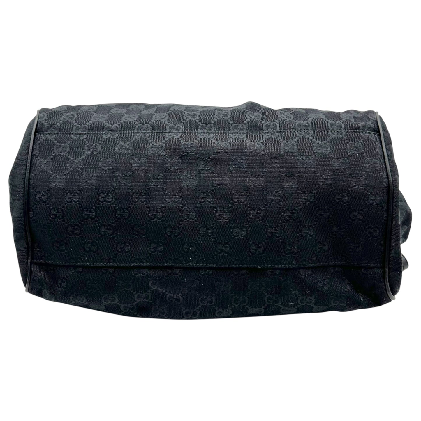 Gucci Black Monogram Canvas 2-Way Bowler Bag