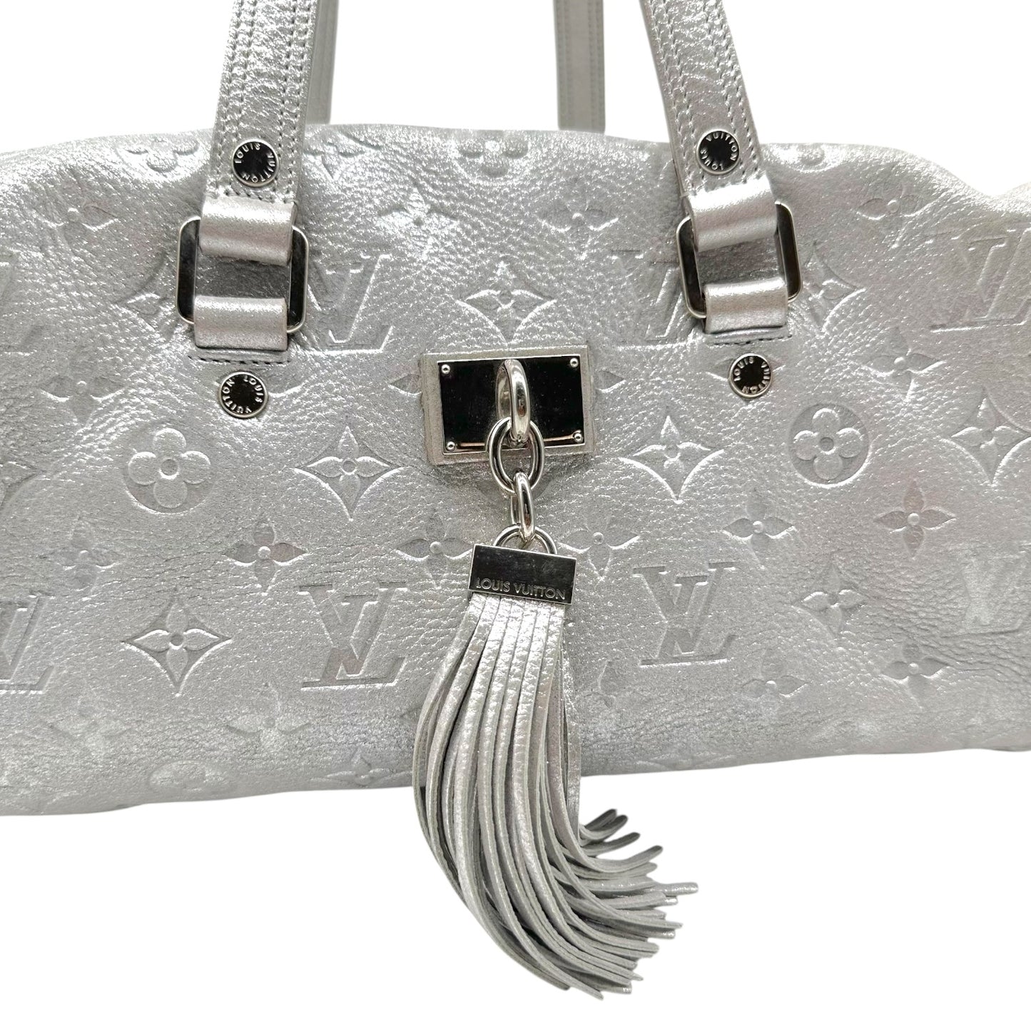 Louis Vuitton Silver Monogram Boston Shoulder Bag
