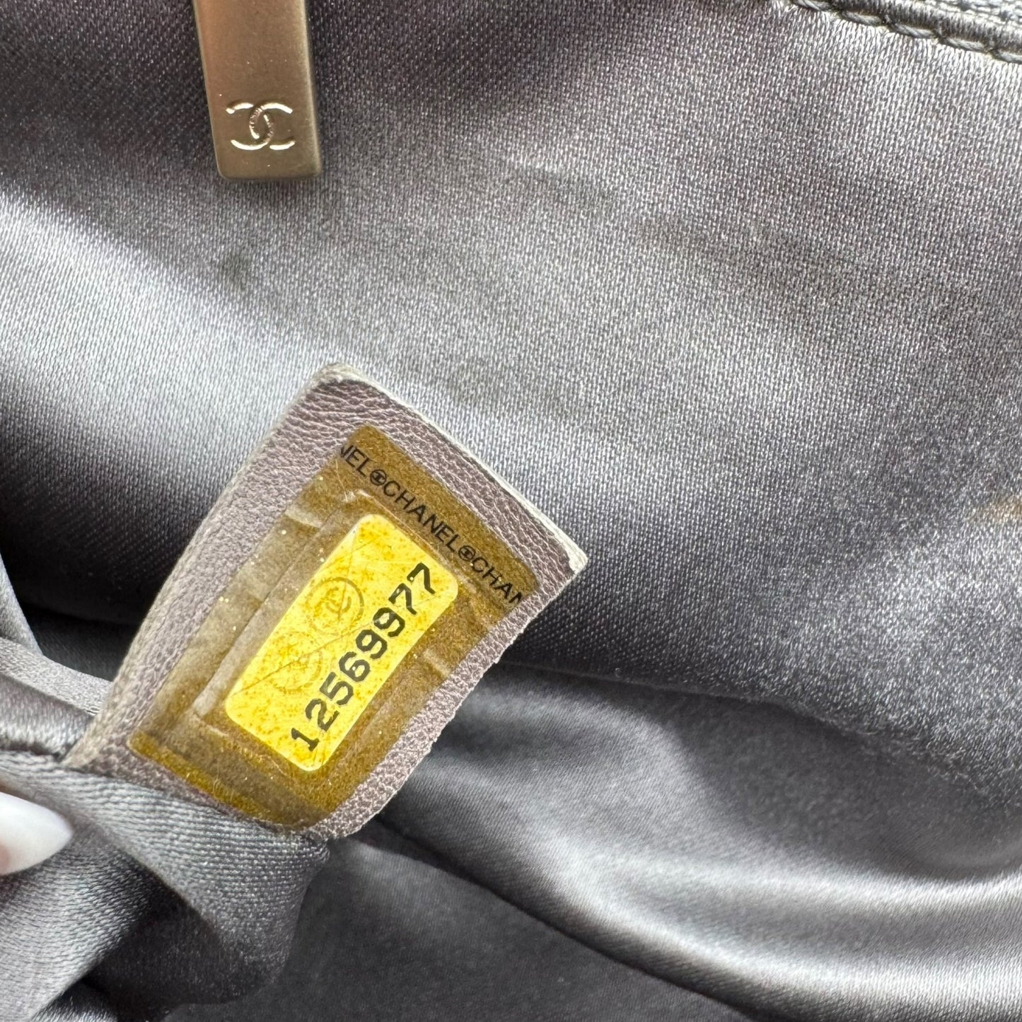 Chanel Black Lambskin CC Studded Logo East West Shoulder Bag 2008-09 - Outfit Repeater