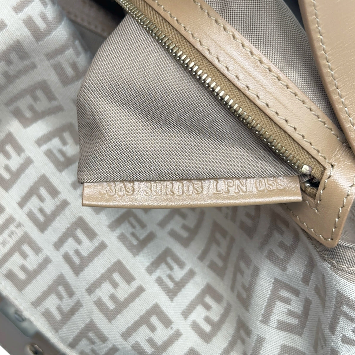 Fendi Baguette Bag Ivory Beige Zucchino Monogram
