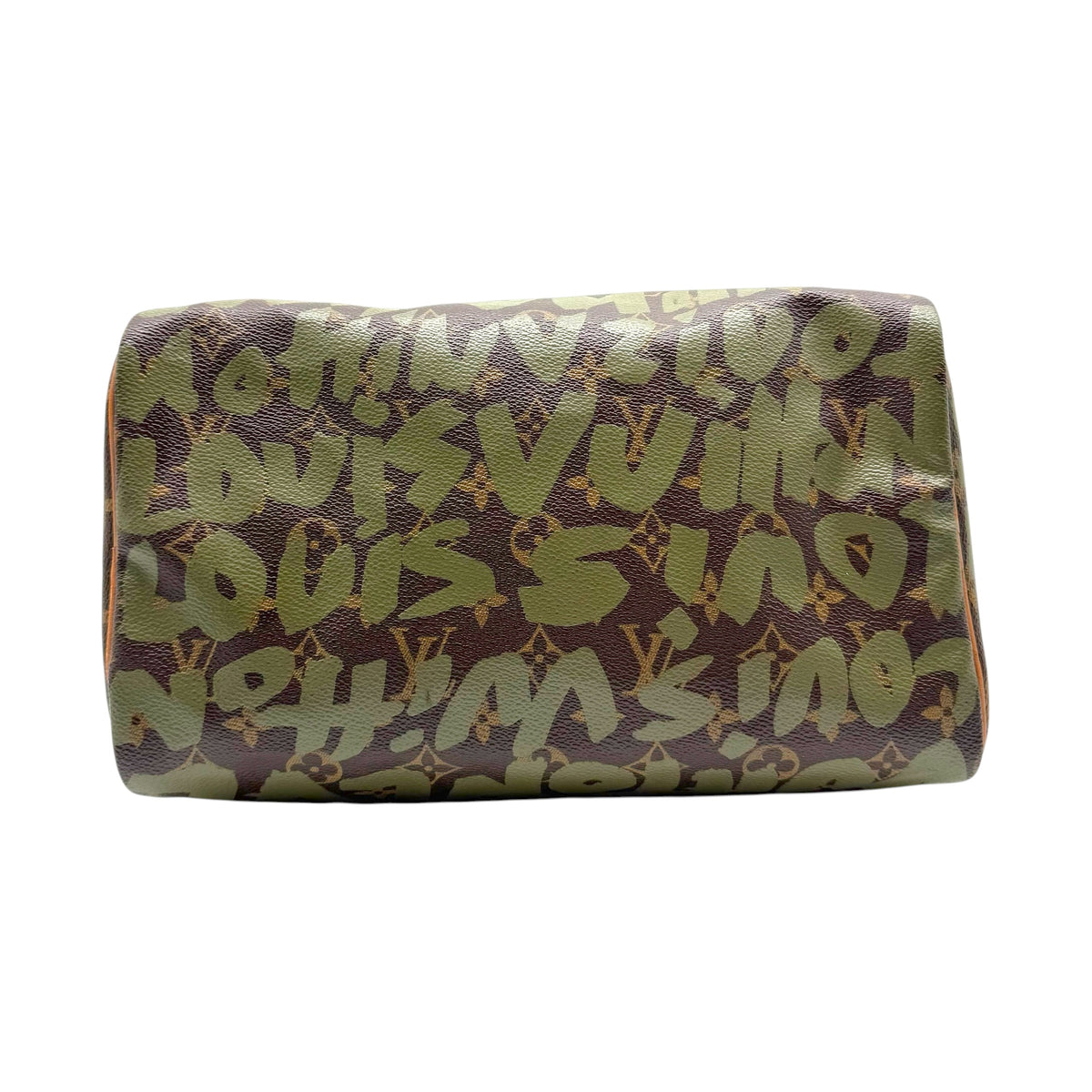 Louis Vuitton Speedy Handbag Green Graffiti Monogram