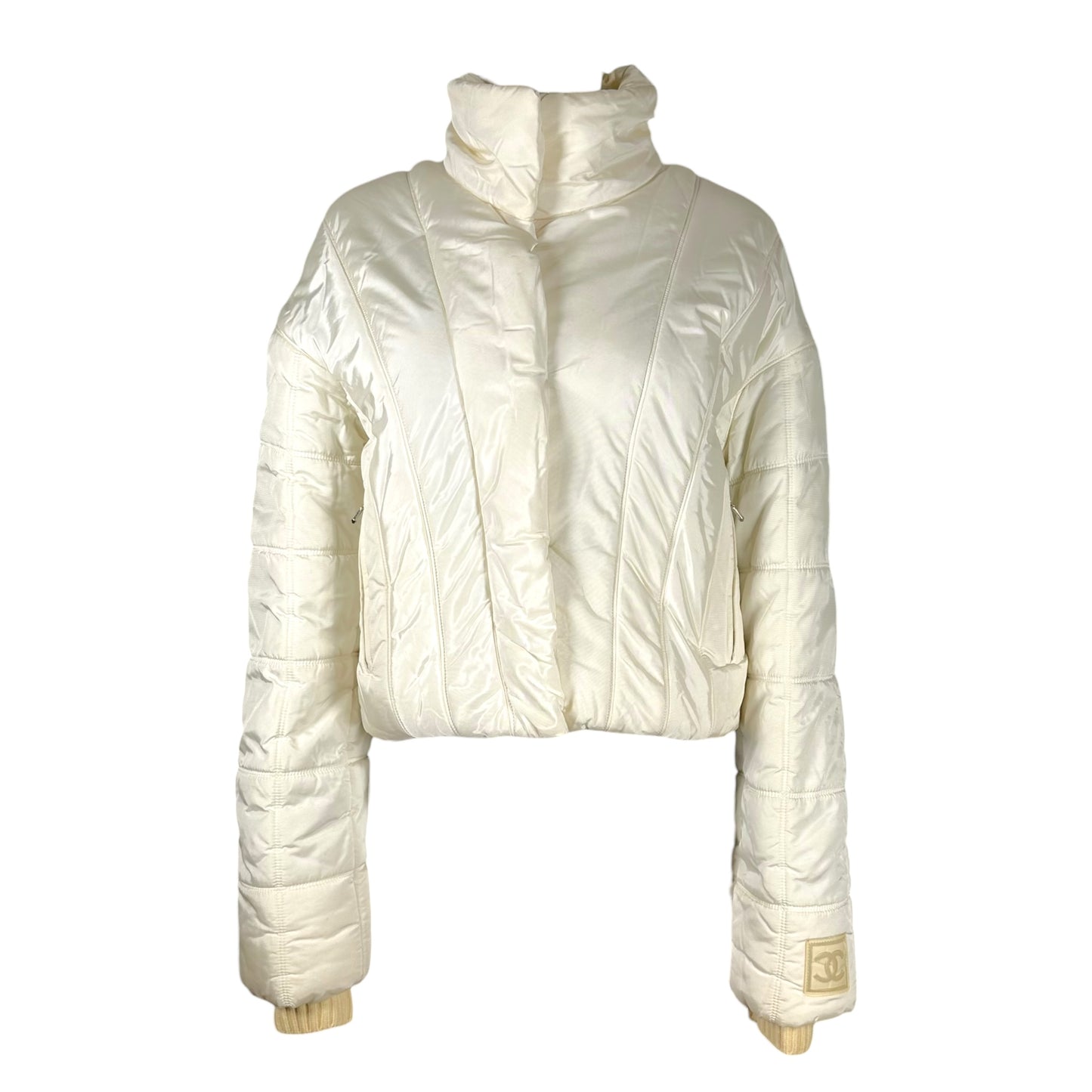 Chanel Sport Identification Autumn 2000 White Logo Puffer Coat