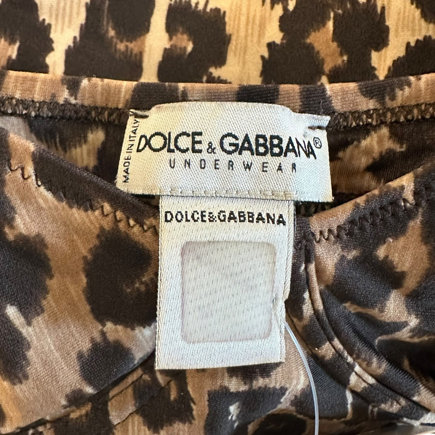 D&G Dolce & Gabbana Leopard Print Bustier Top - Outfit Repeater