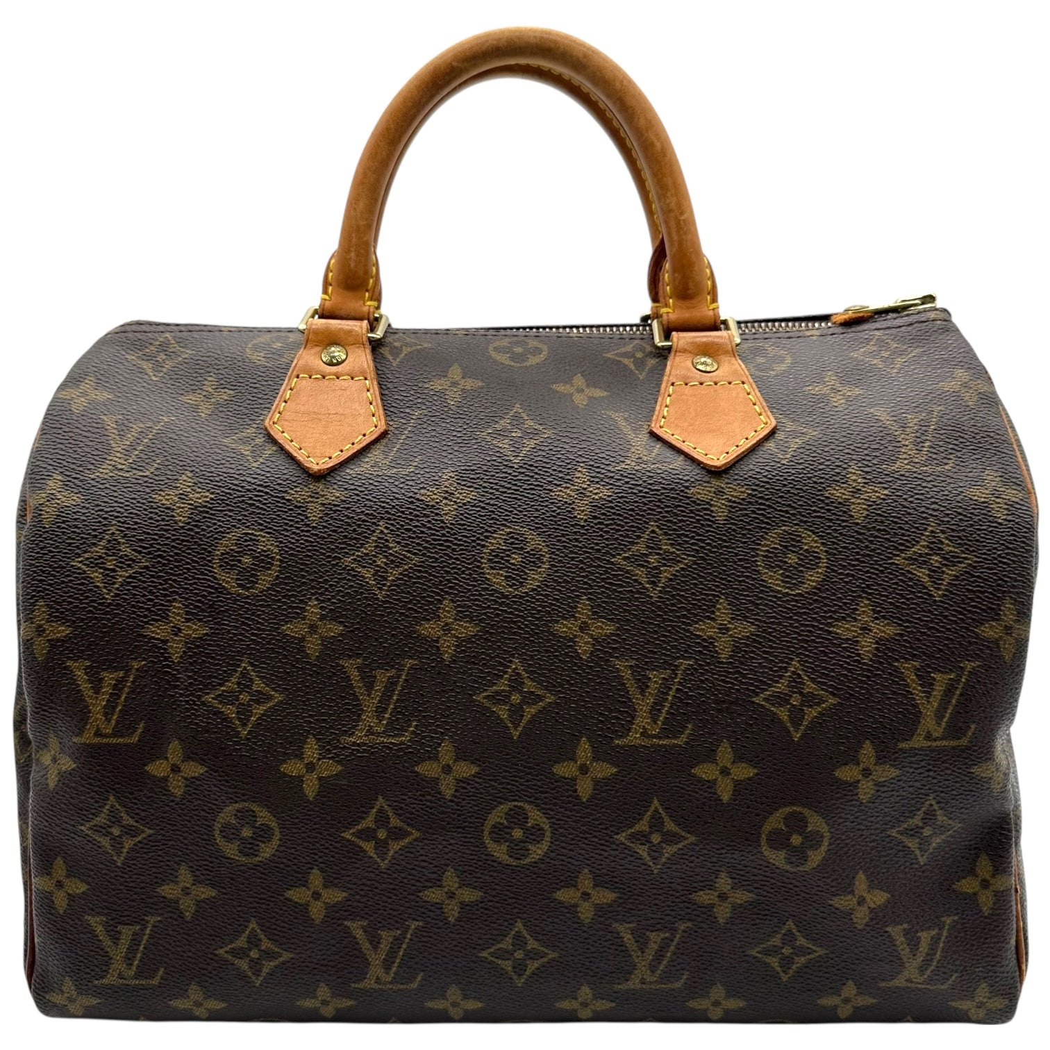 Louis Vuitton Brown Monogram Canvas Speedy 30 Bag - Outfit Repeater