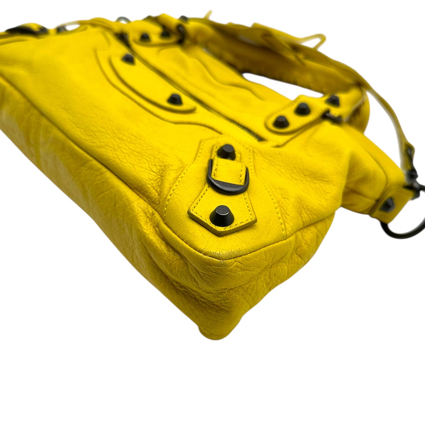 Balenciaga Yellow Leather First City Bag