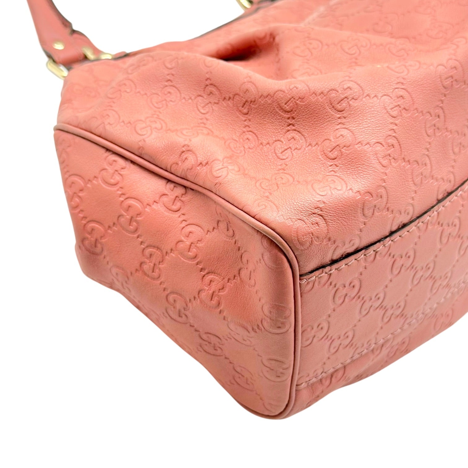 Gucci Small Sukey Shoulder Bag Dusty Rose Pink Leather