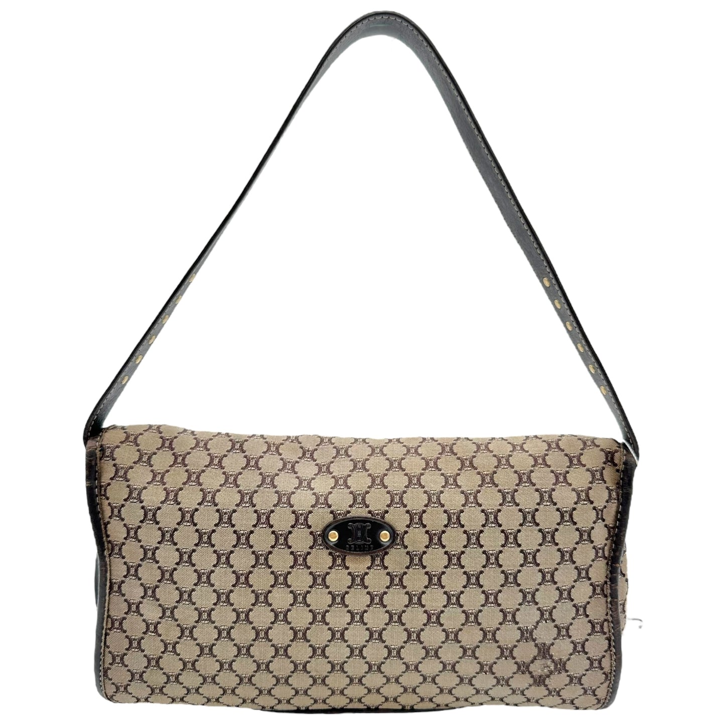 Celine Tan Small Triomphe Monogram Poulbot Bag - Outfit Repeater