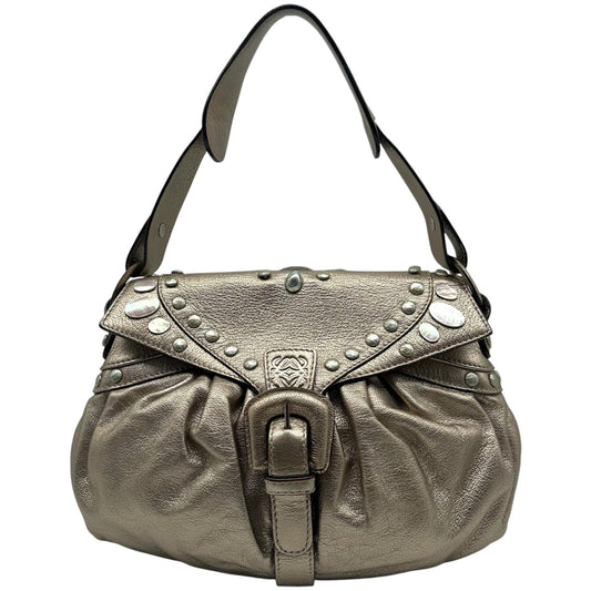 Loewe Metallic Leather Shoulder Bag with Mother of Pearl