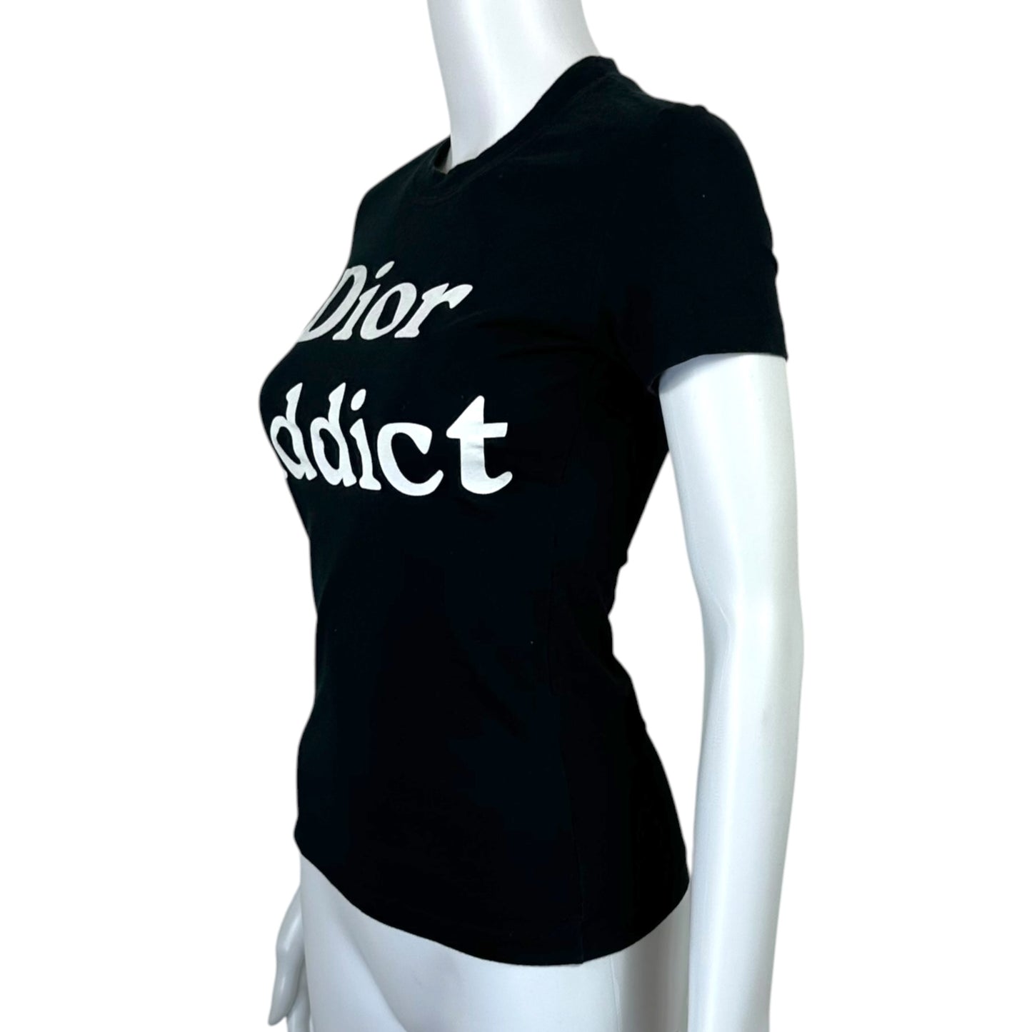 Christian Dior S/S 2003 Black & White Dior Addict T-Shirt