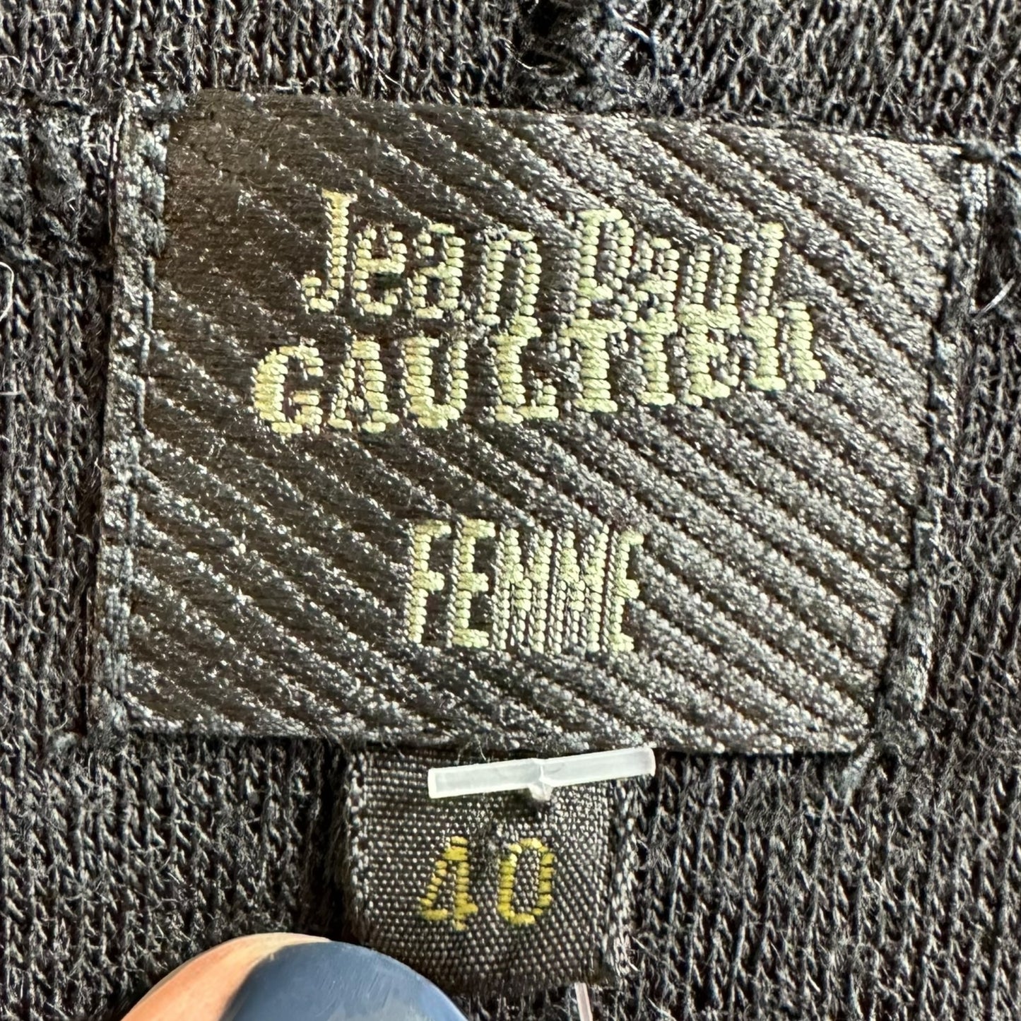 Jean Paul Gaultier Black Oversized Hoodie