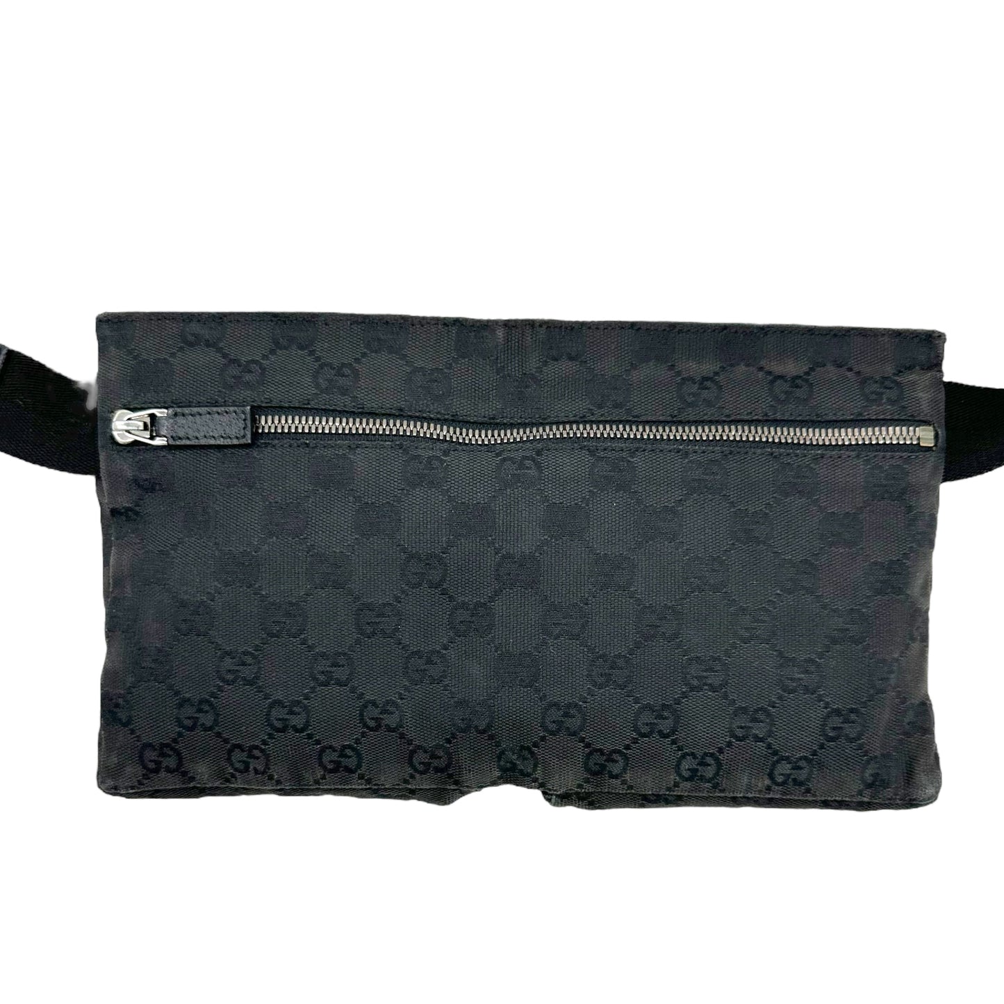Gucci Black Monogram Canvas Fanny Pack - Outfit Repeater