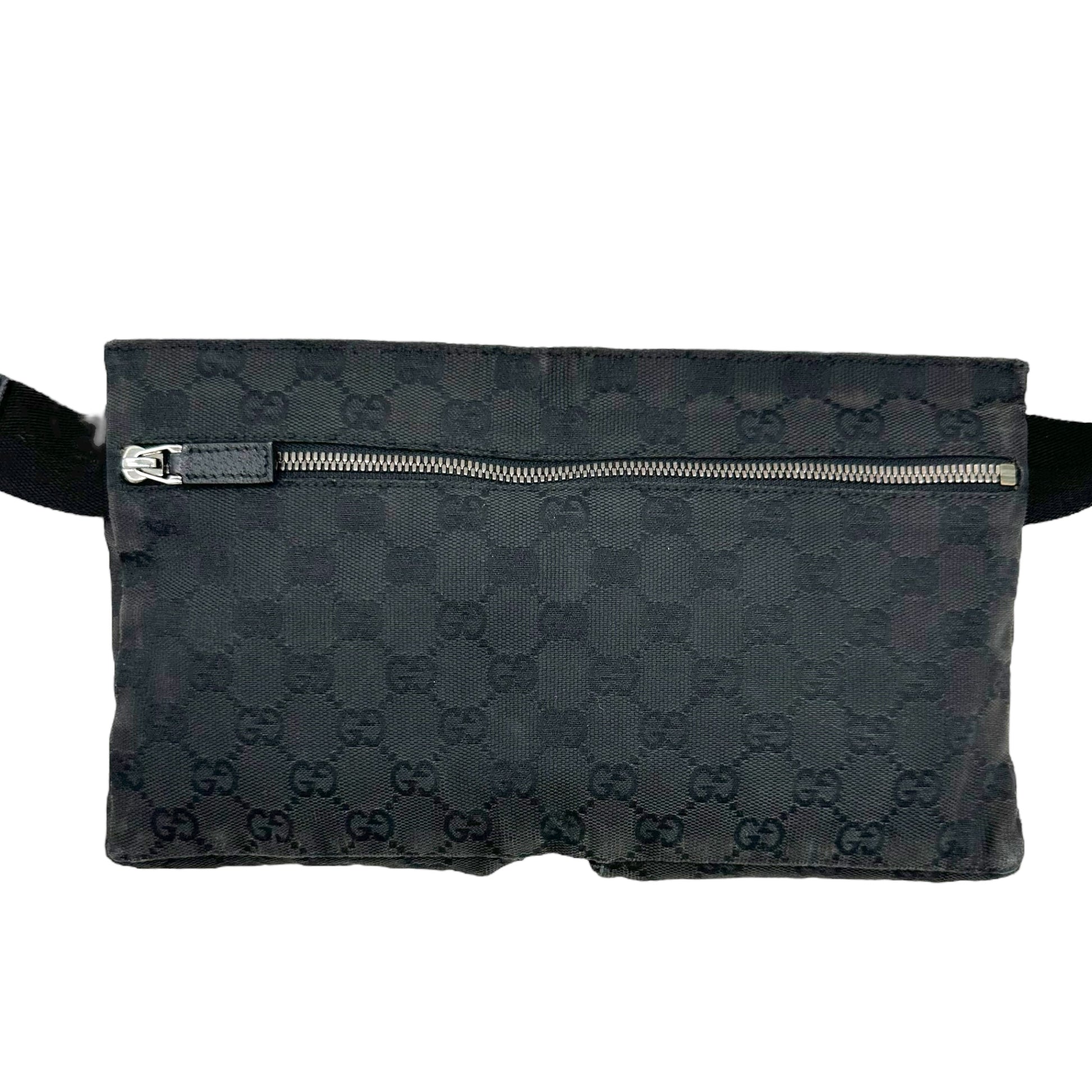 Gucci Black Monogram Canvas Fanny Pack - Outfit Repeater