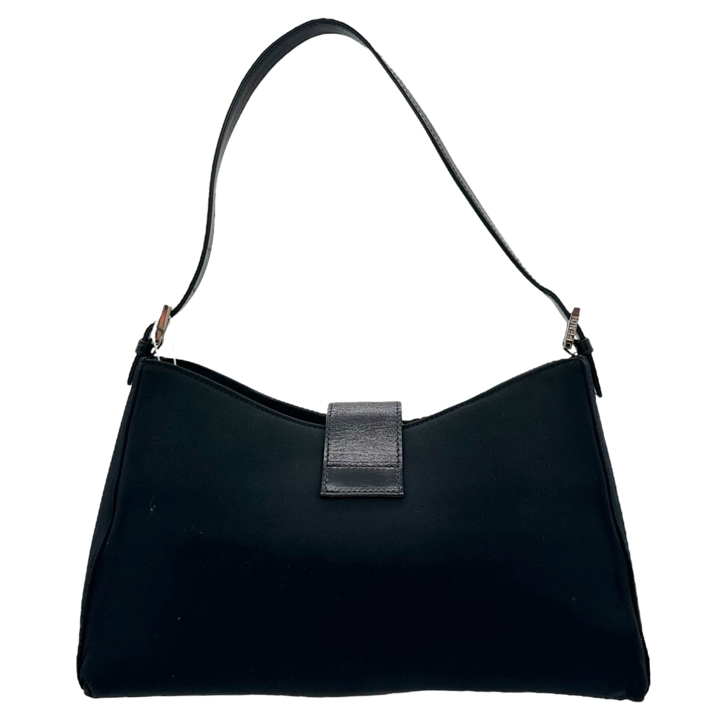 Fendi Black Neoprene Structured Baguette Bag - Outfit Repeater