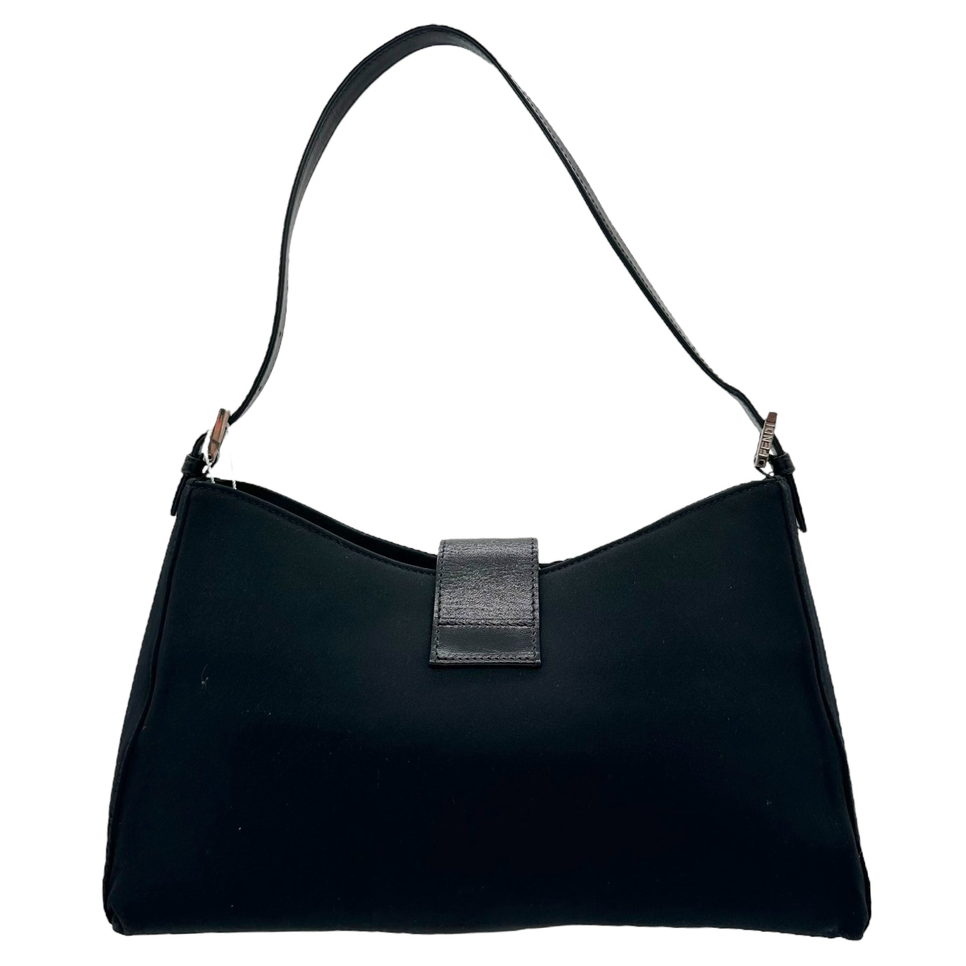 Fendi Black Neoprene Structured Baguette Bag - Outfit Repeater