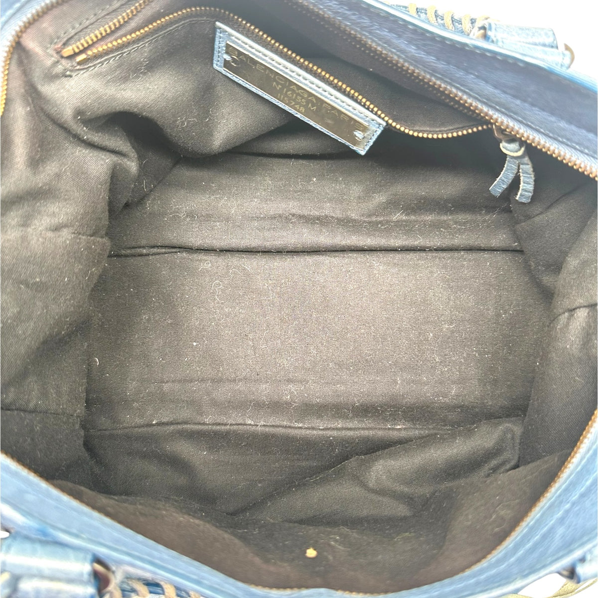 Balenciaga Blue Leather 2-Way City Bag