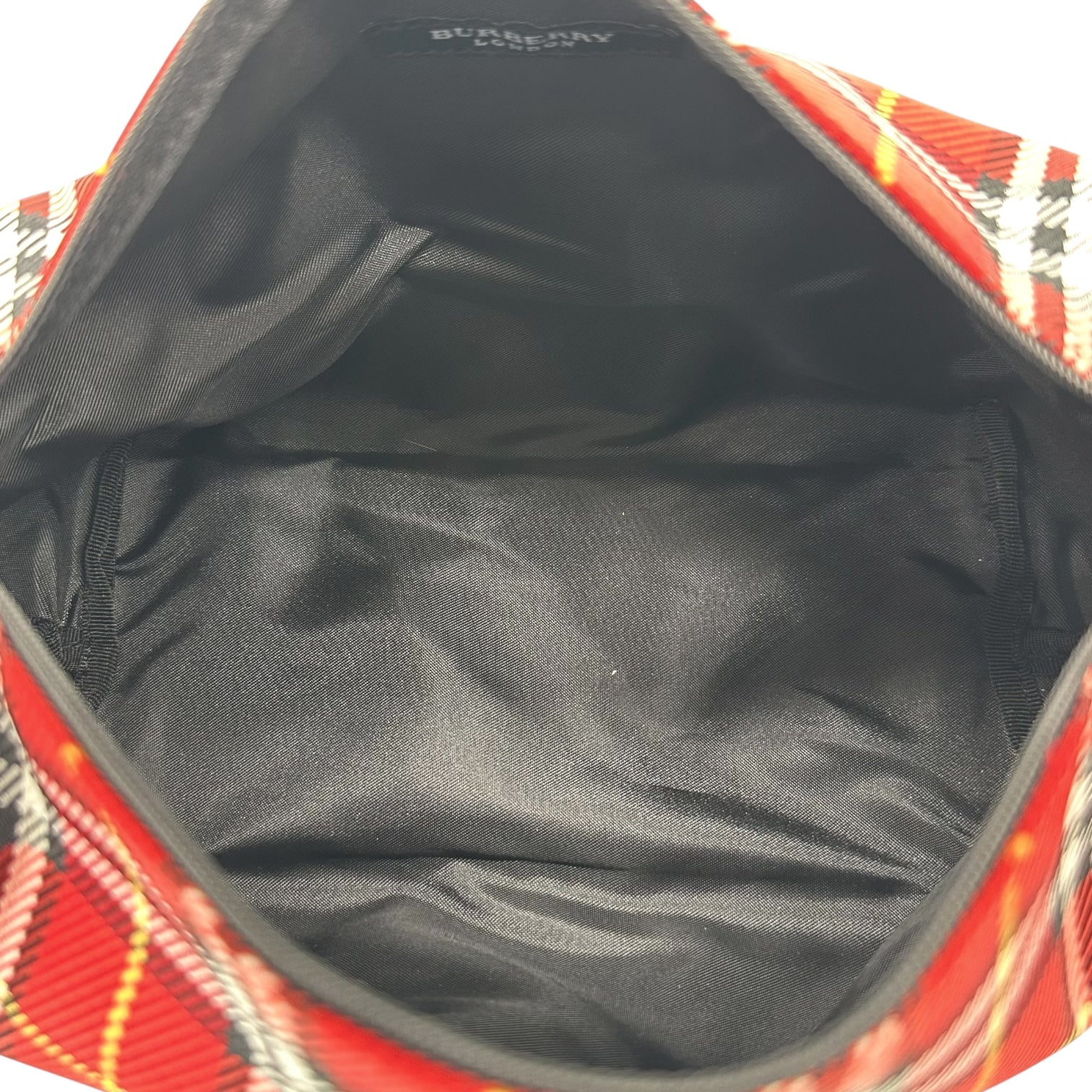 Burberry Blue Label Red Nova Check Plaid Canvas Pochette Bag - Outfit Repeater