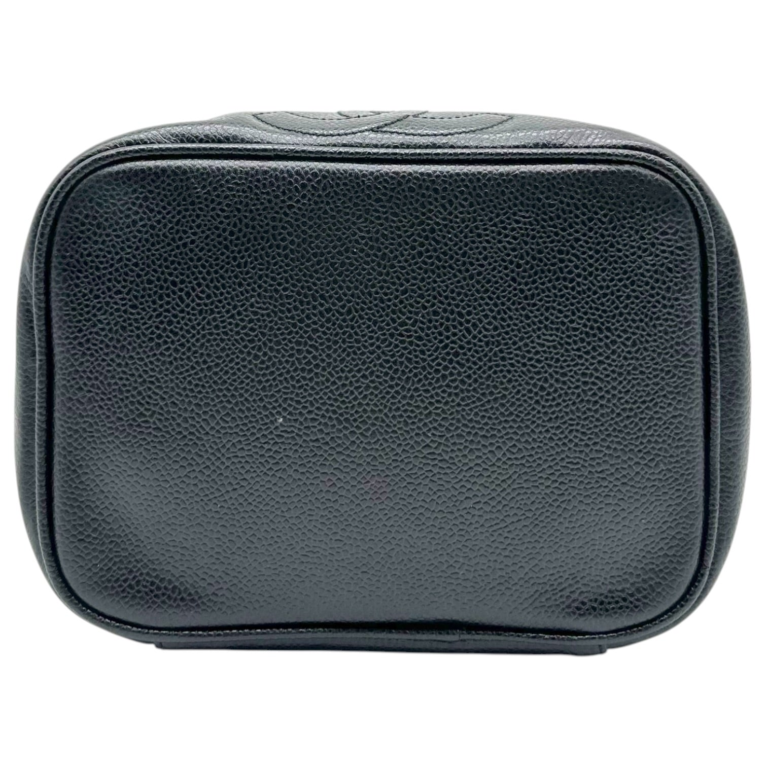 Chanel Black Caviar Leather Vanity Bag