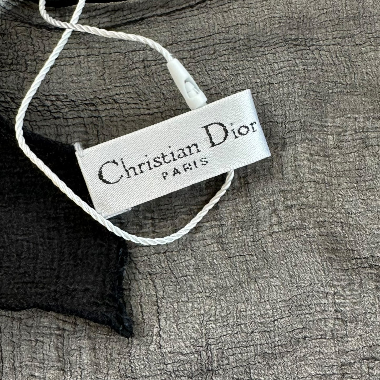Christian Dior J'Adore Dior Black Silk Scarf - Outfit Repeater