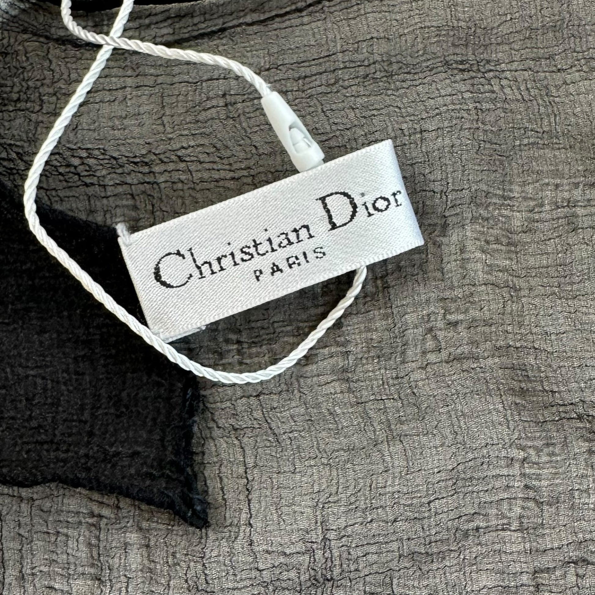 Christian Dior J'Adore Dior Black Silk Scarf - Outfit Repeater
